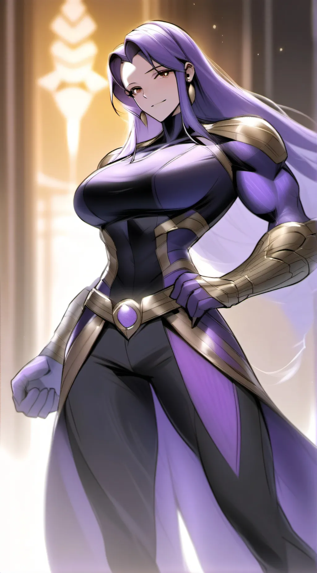 ai character: Thanos daughter  background