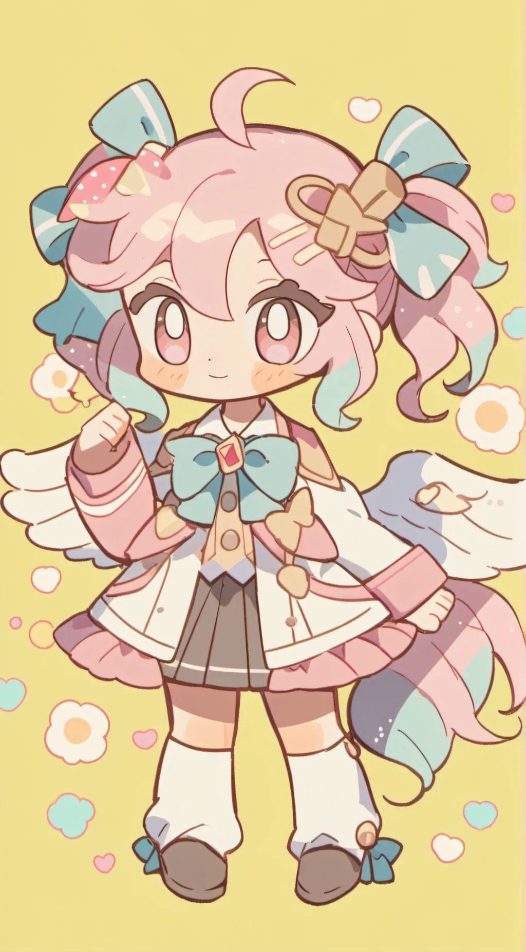 ai character: marie light background