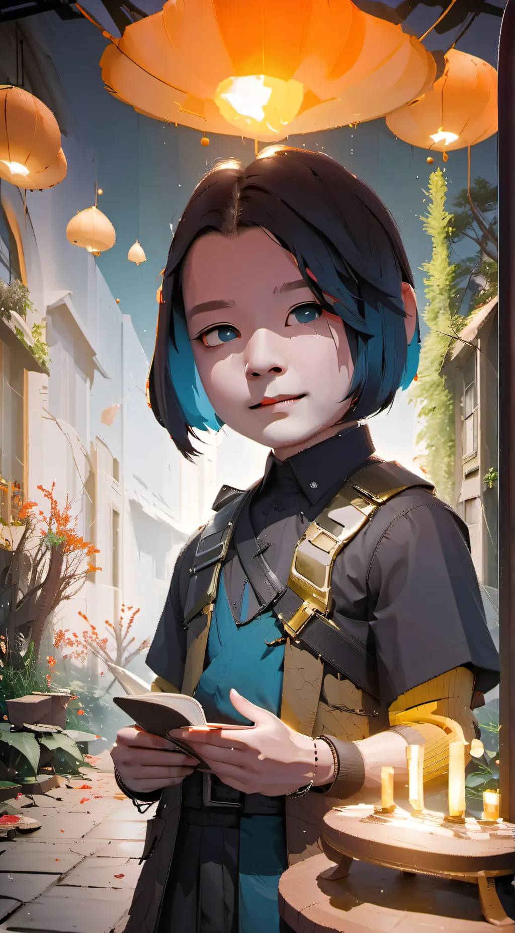 ai character: Evangeline  background