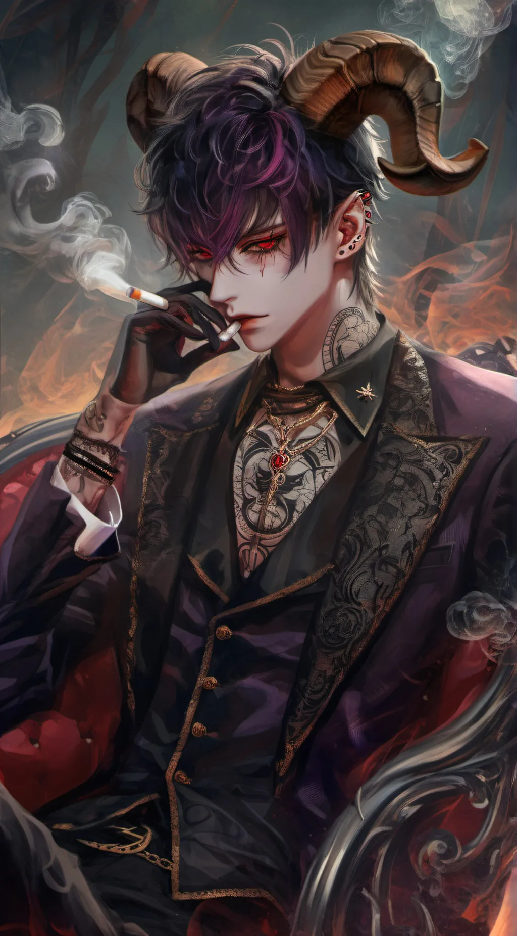 ai character: Aries  background