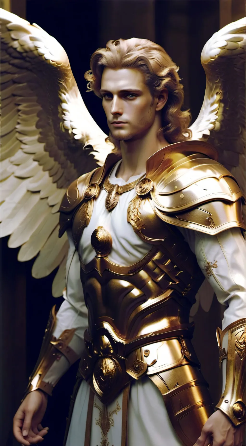 ai character: Archangel Michael  background