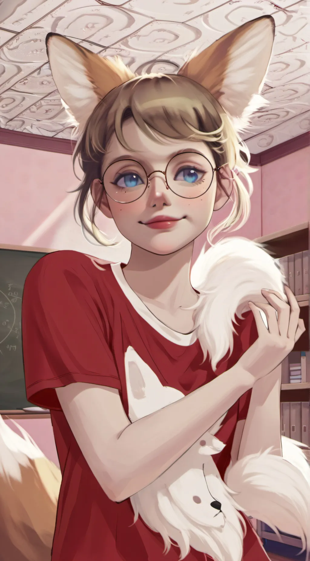 ai character: Fox mha  background