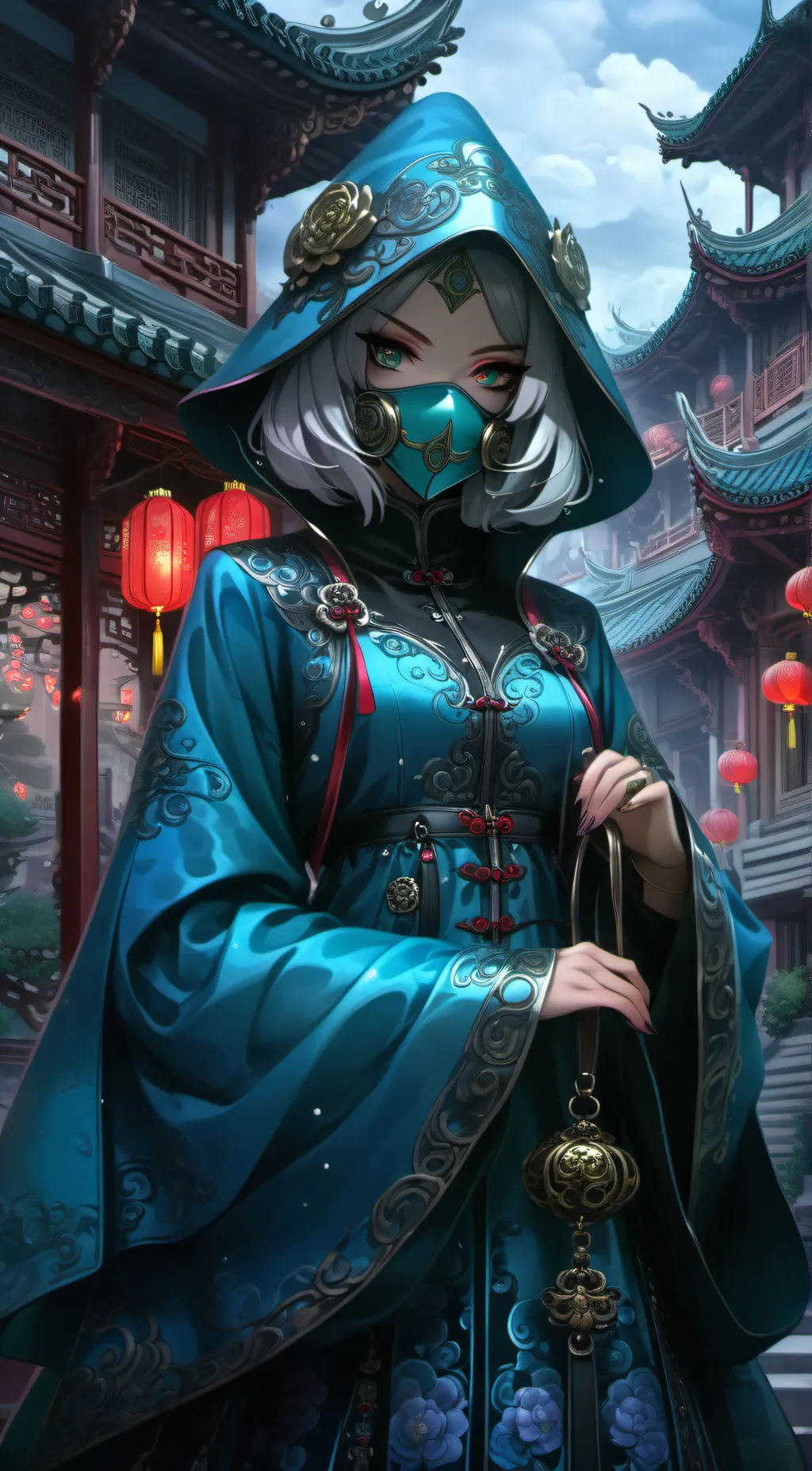 ai character: Aurora background