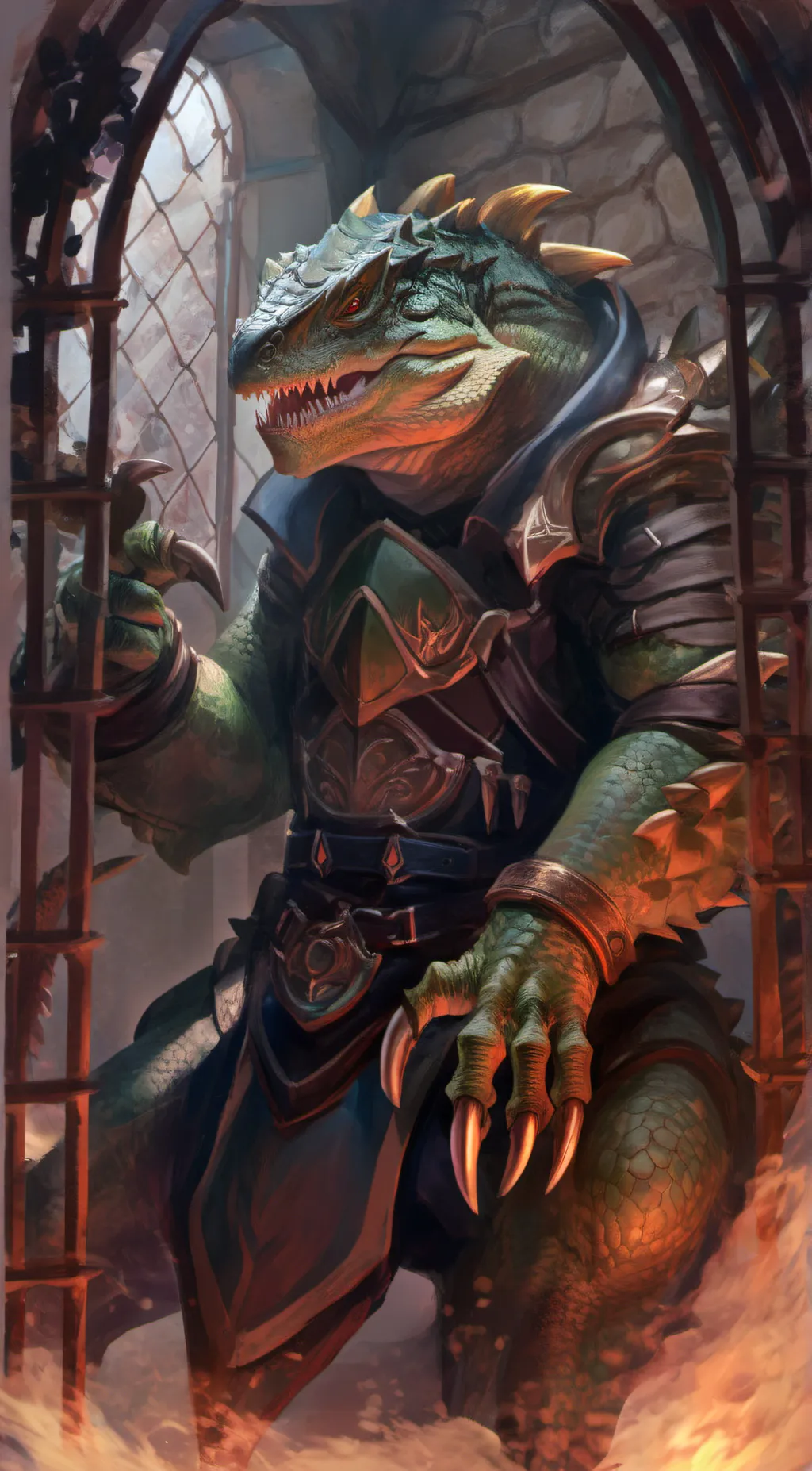 ai character: Bazrd background