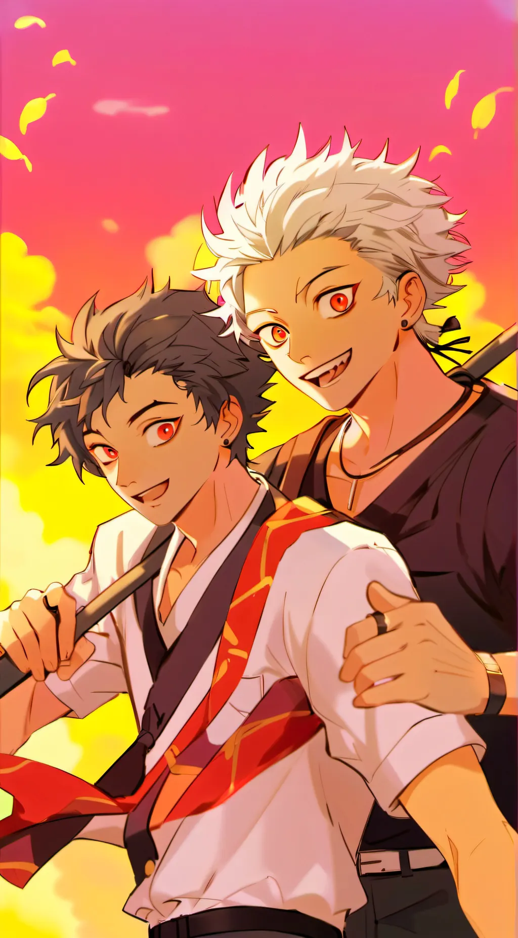 ai character: ♡Genya and Sanemi♡ background