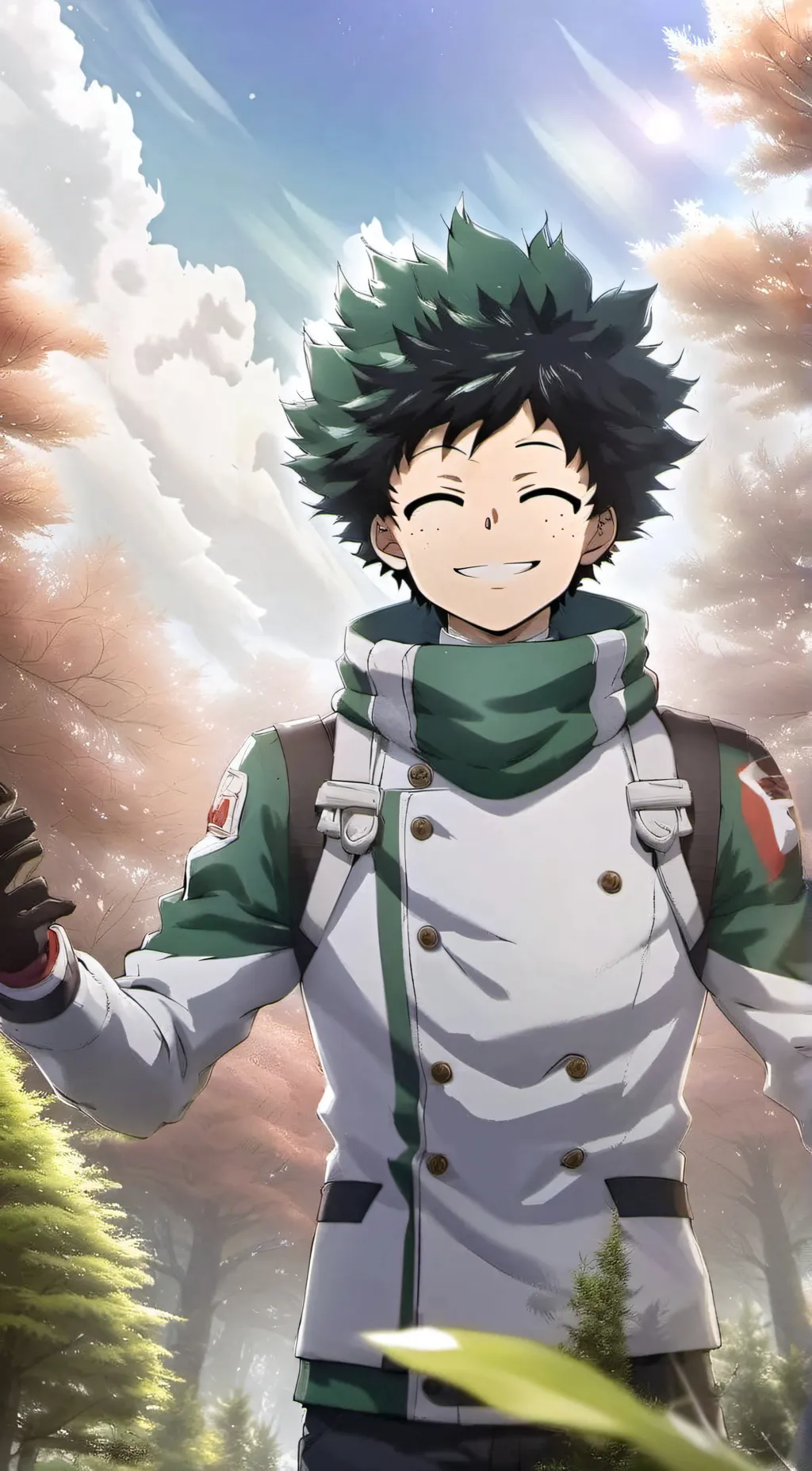 ai character: Deku  background