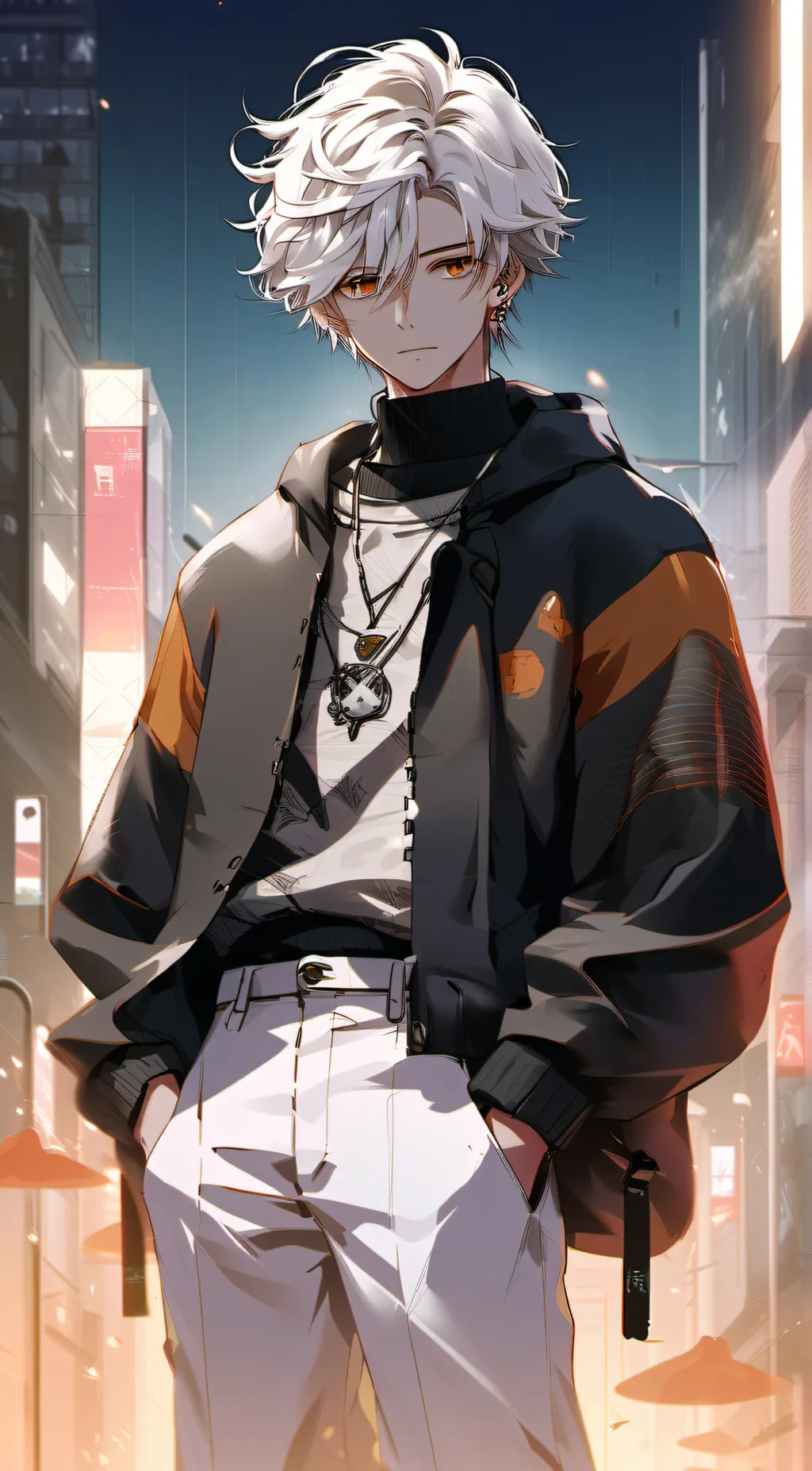 ai character: asher  background
