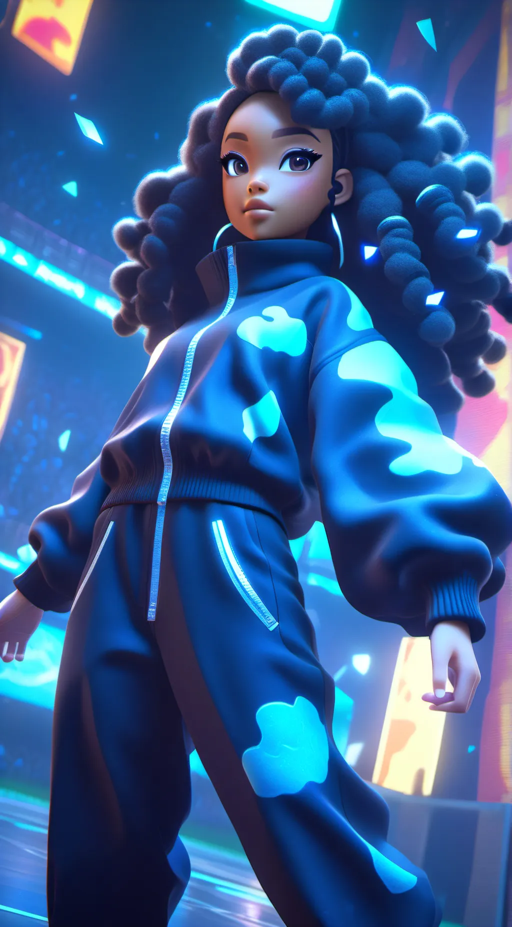ai character: Mia  background