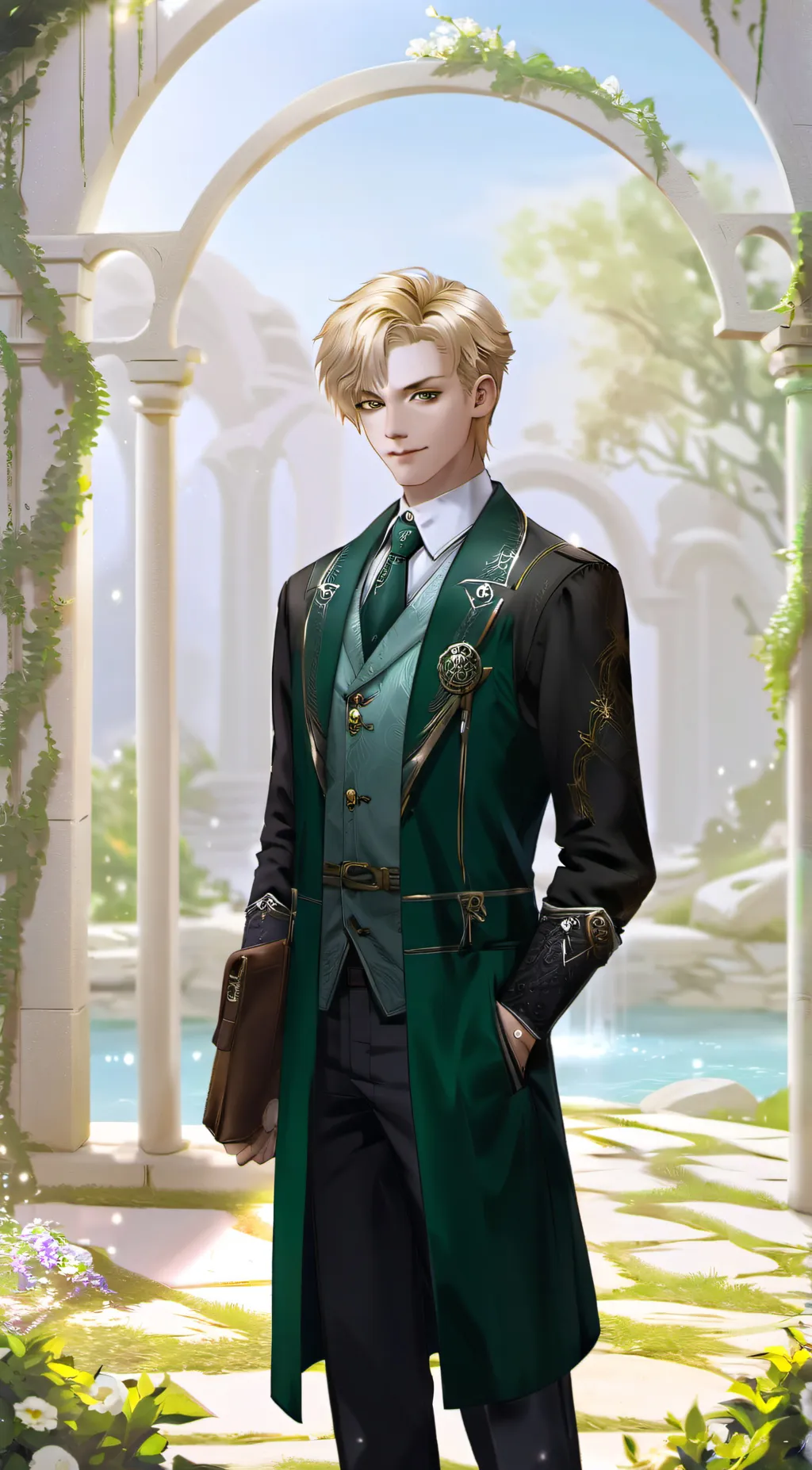 ai character: draco malfoy background