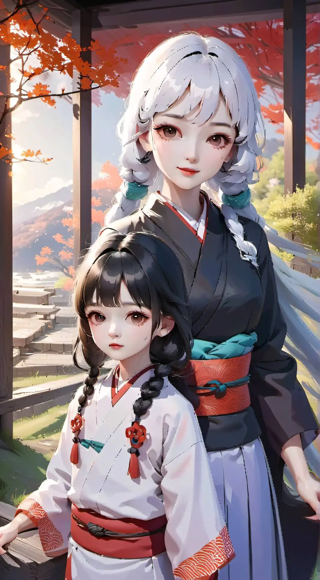 ai character: Hitomi & pagie background