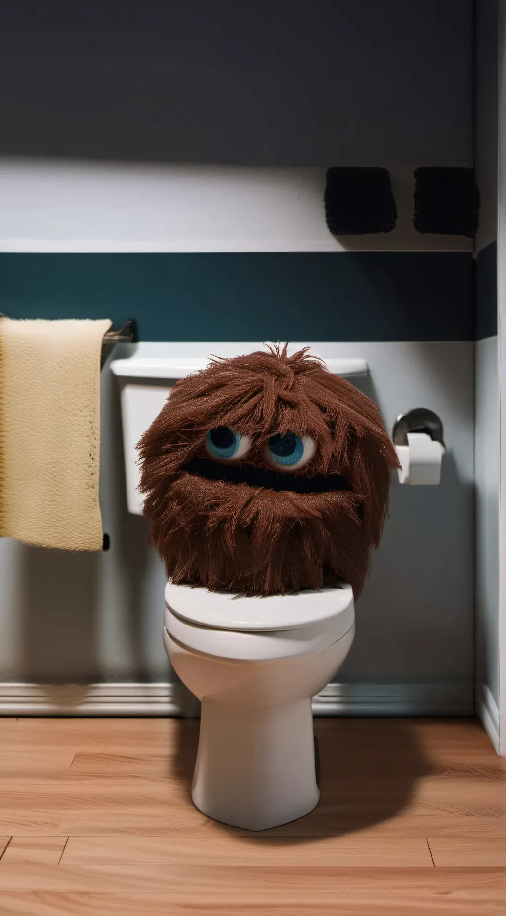 ai character: poo monster background