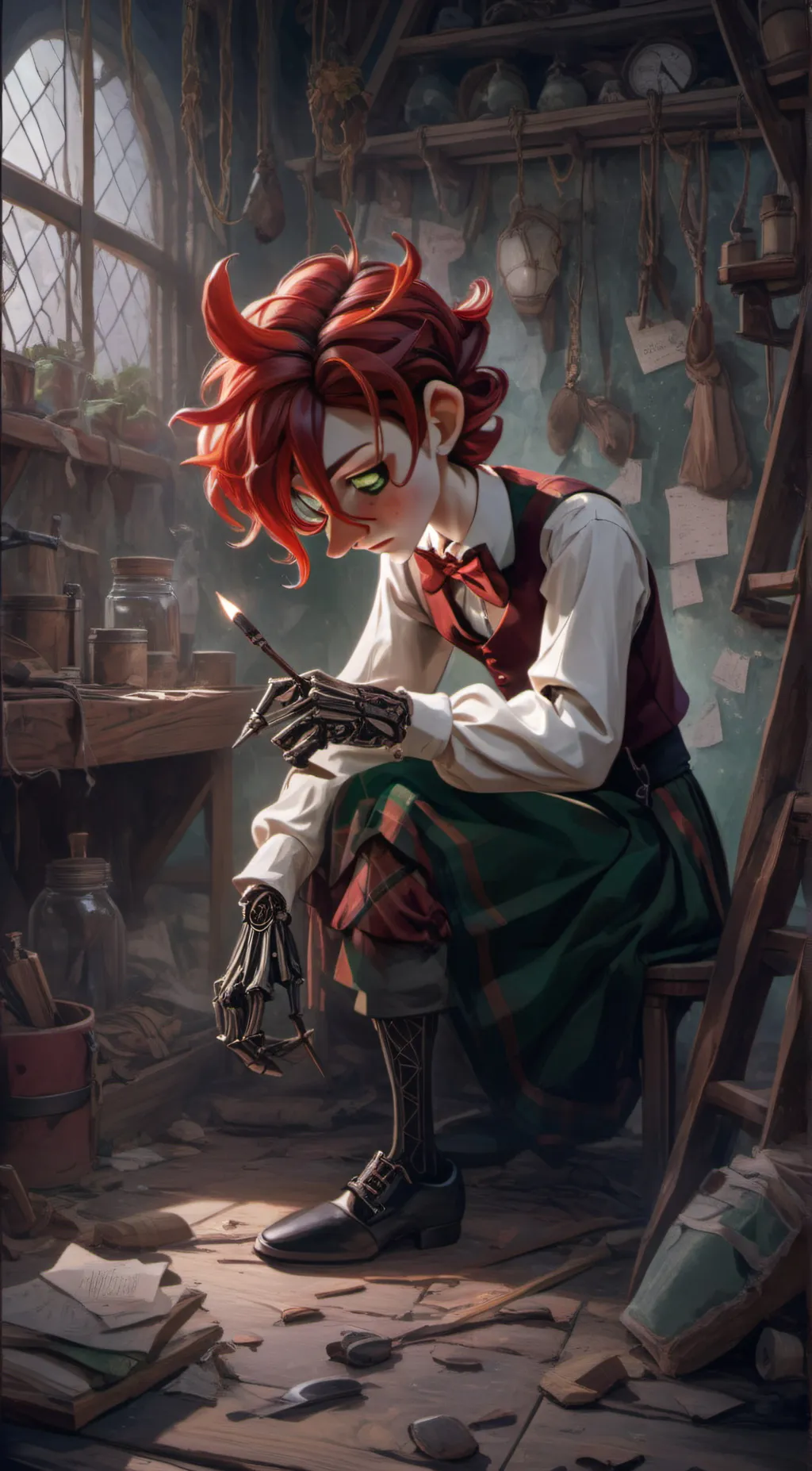 ai character: Maestro  background