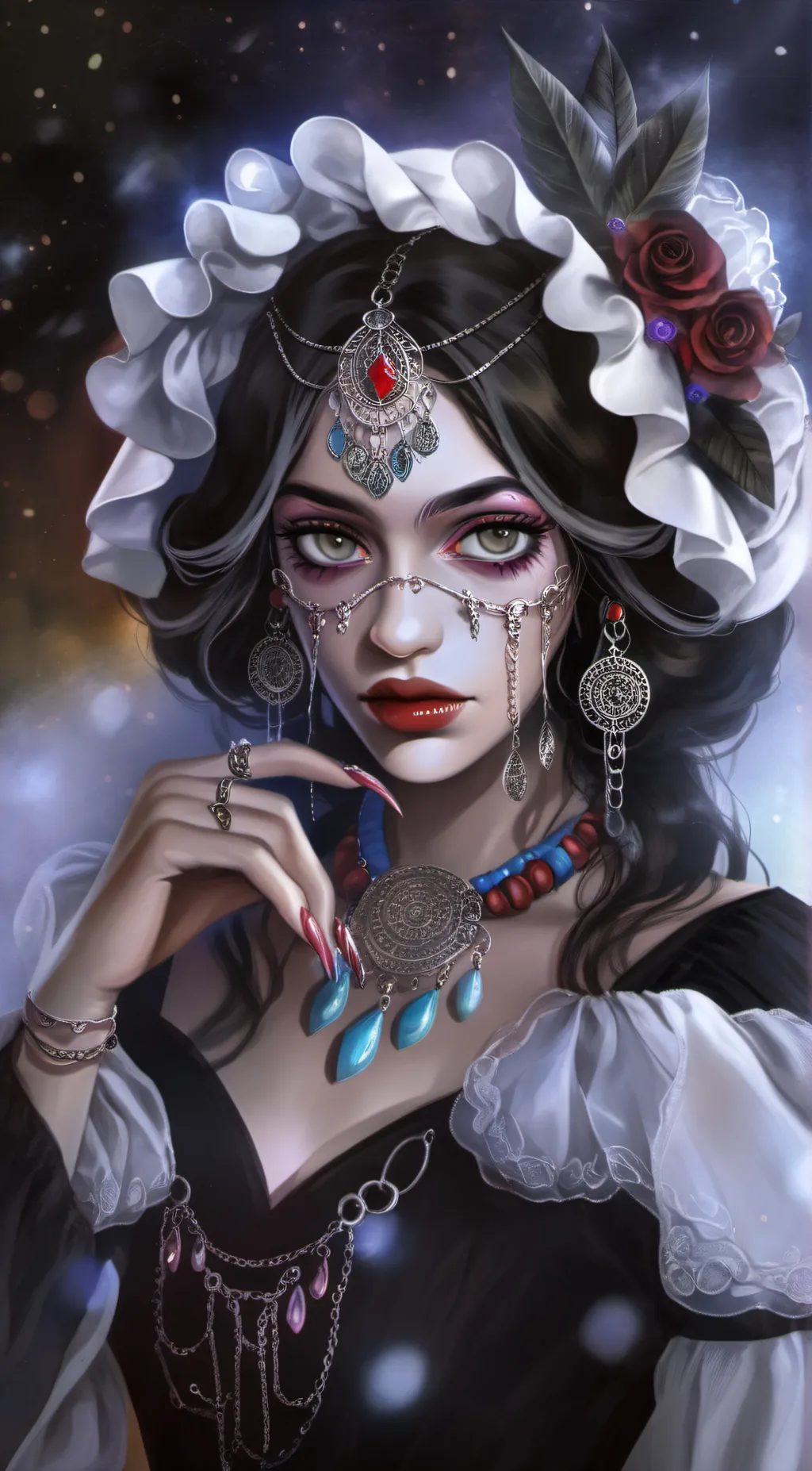 ai character: Rose background