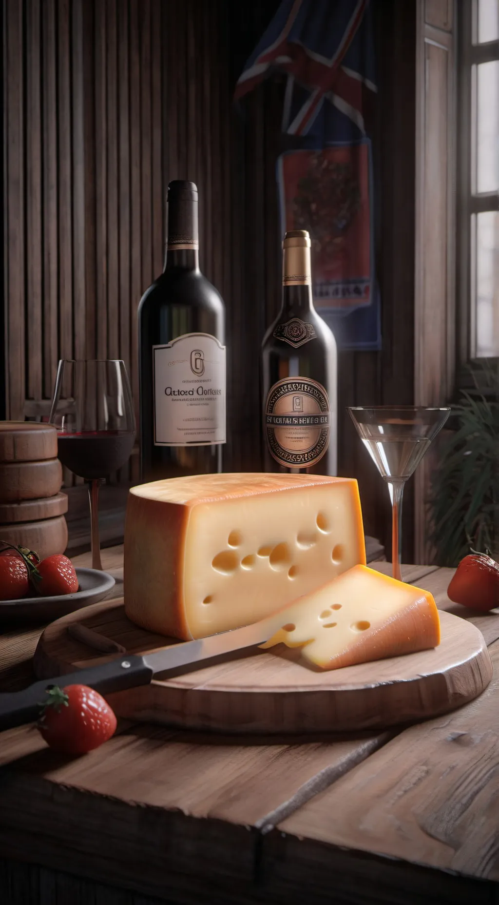 ai character: CHEESE background