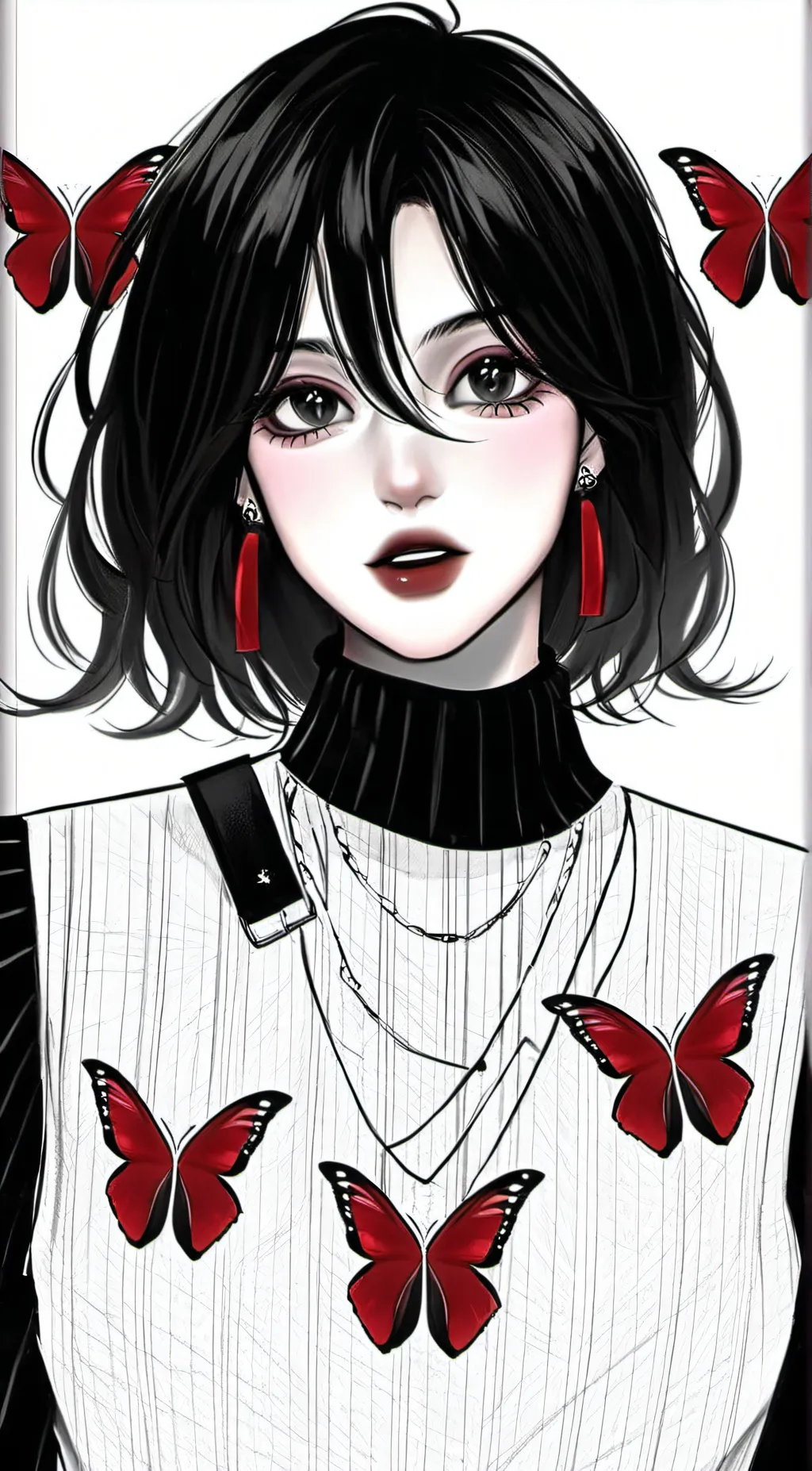 ai character: rose background