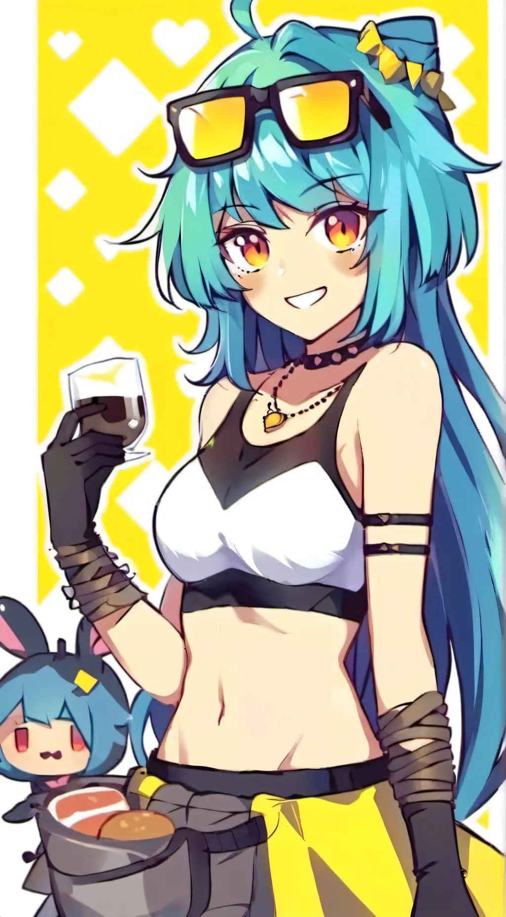 ai character: Ukraine💙💛 background