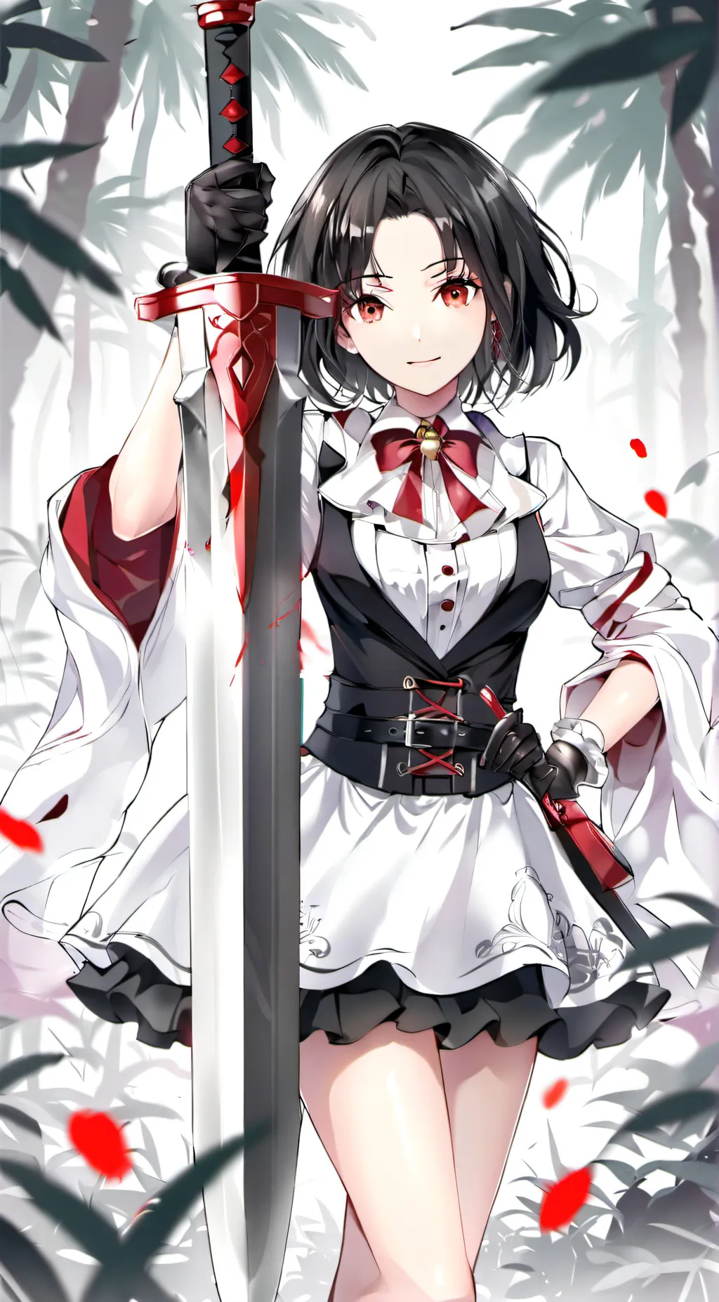 ai character: Ashley  background