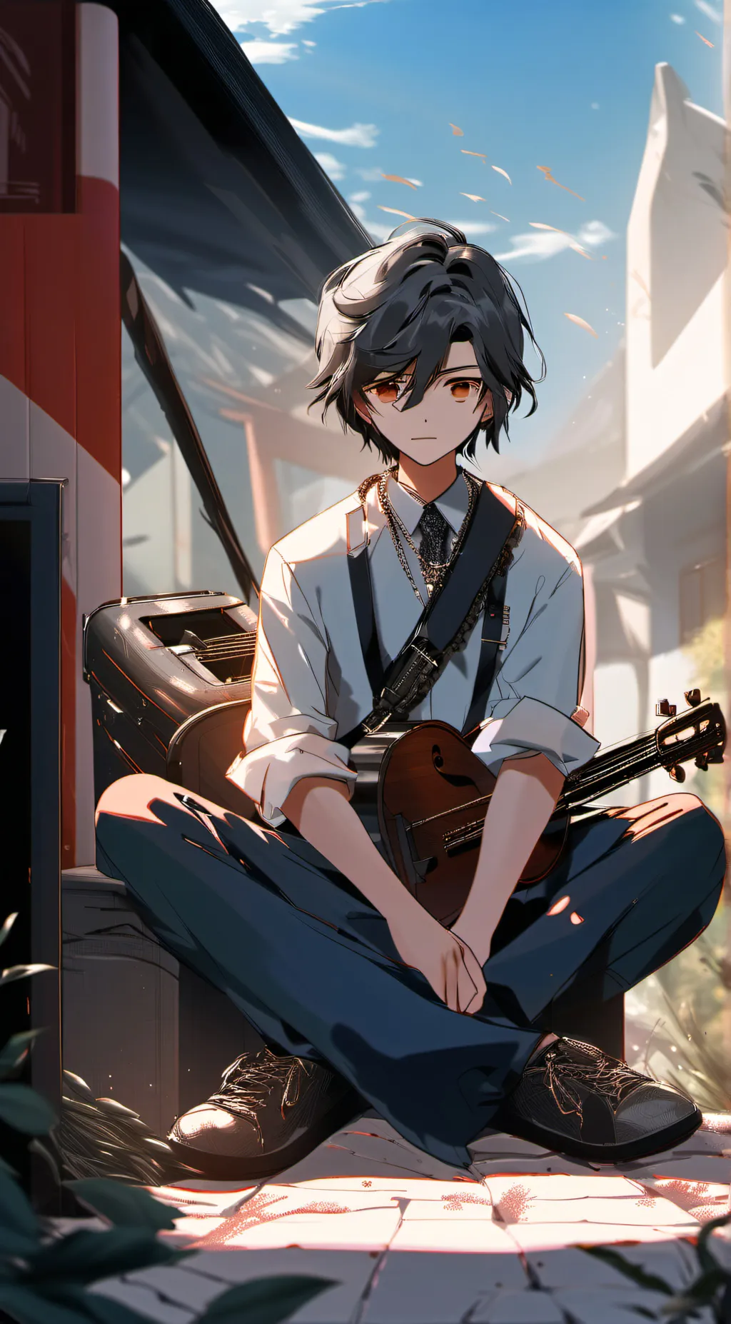 ai character: Zack  background