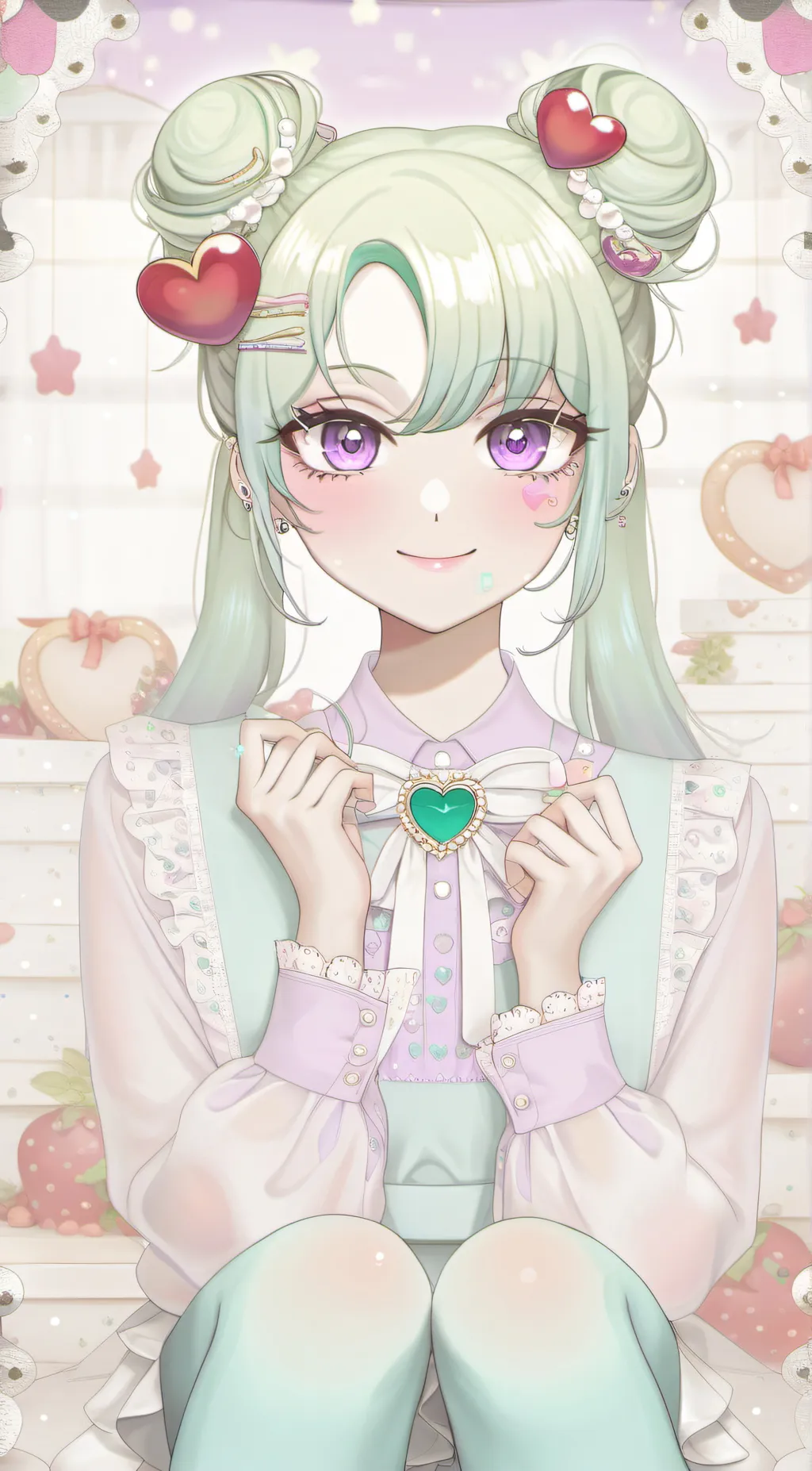 ai character: Fuyuko Sasaki background