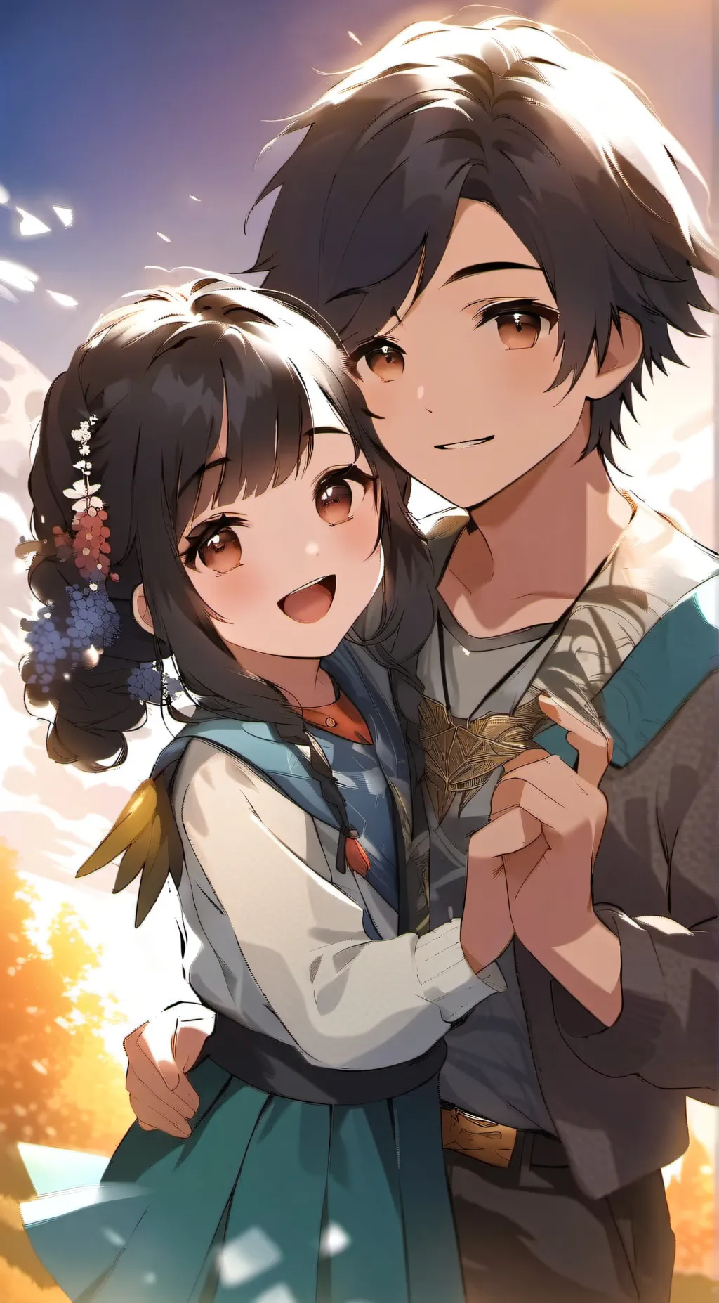 ai character: Eva and Asher background