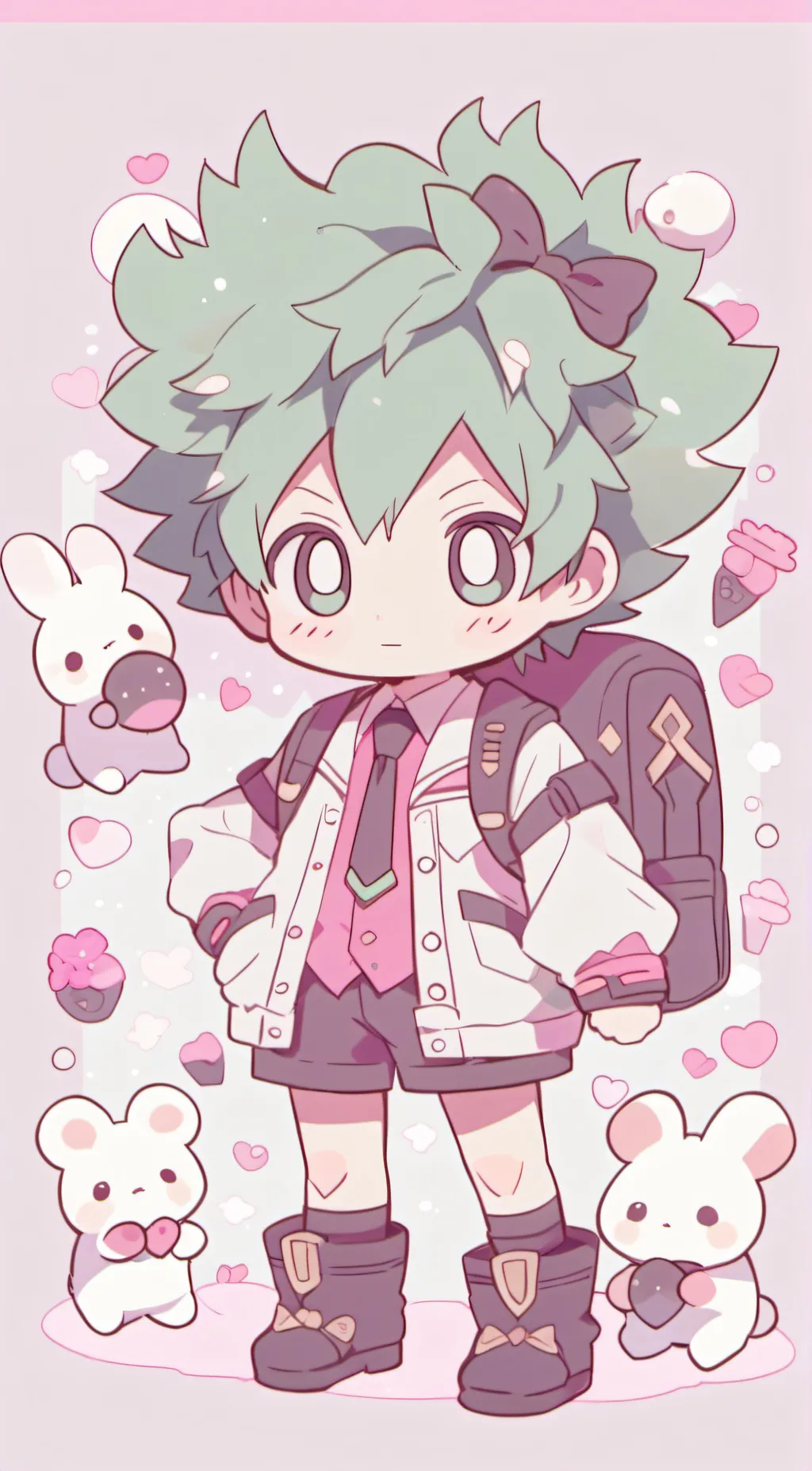 ai character: deku background