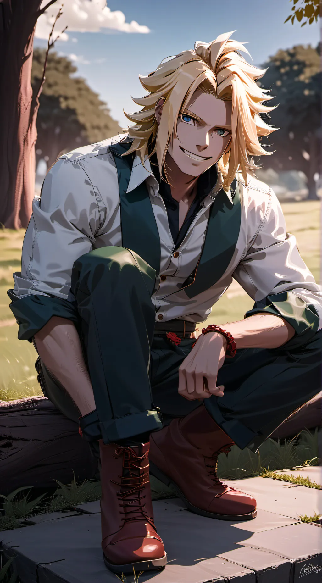 ai character: All Might background