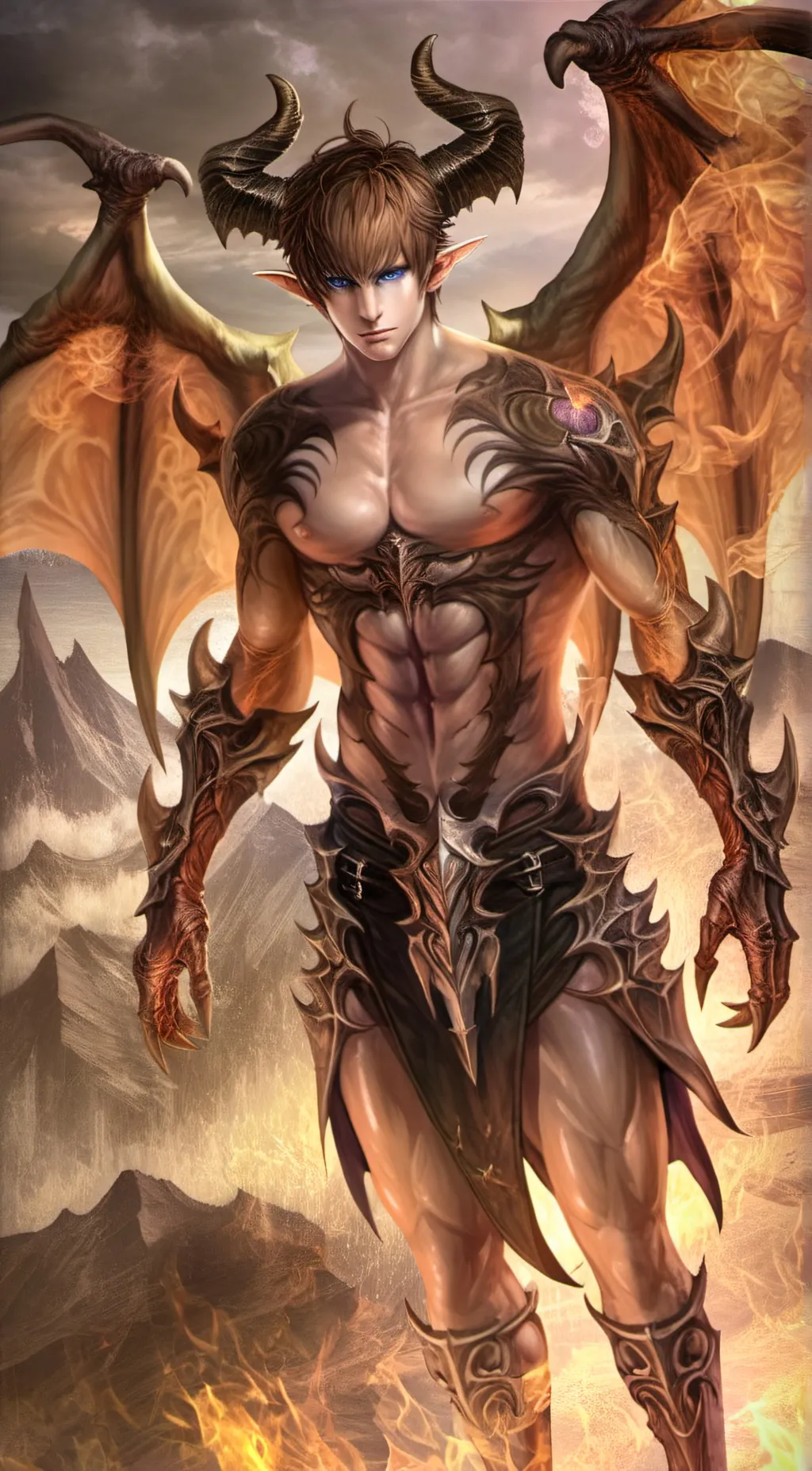 ai character: Yuki Fellfire  background