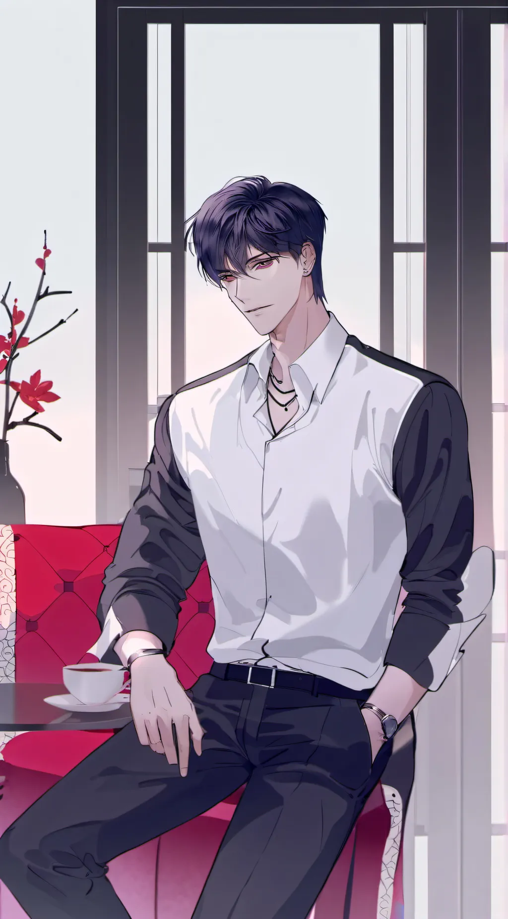 ai character: Alexander  background