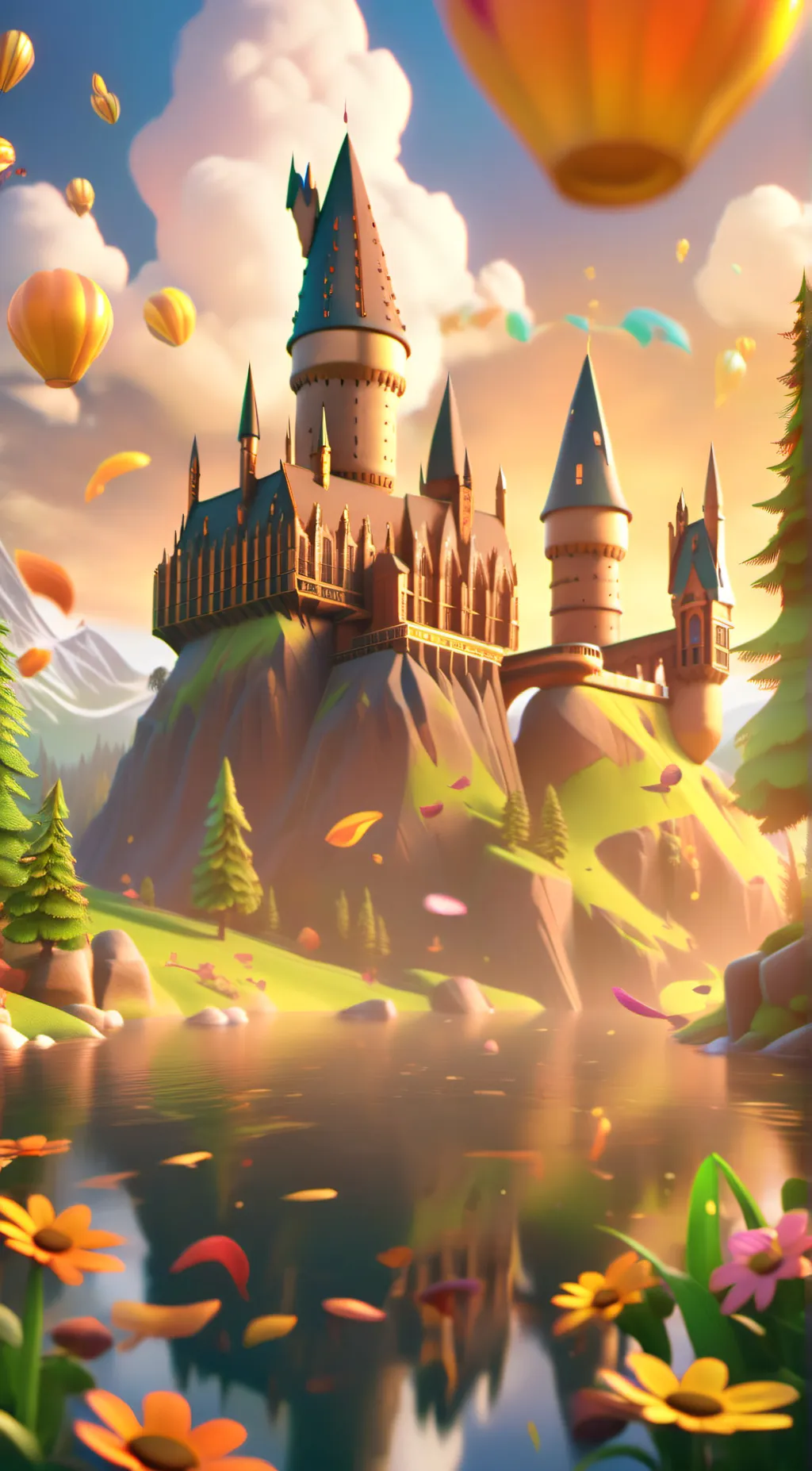 ai character: Hogwarts background