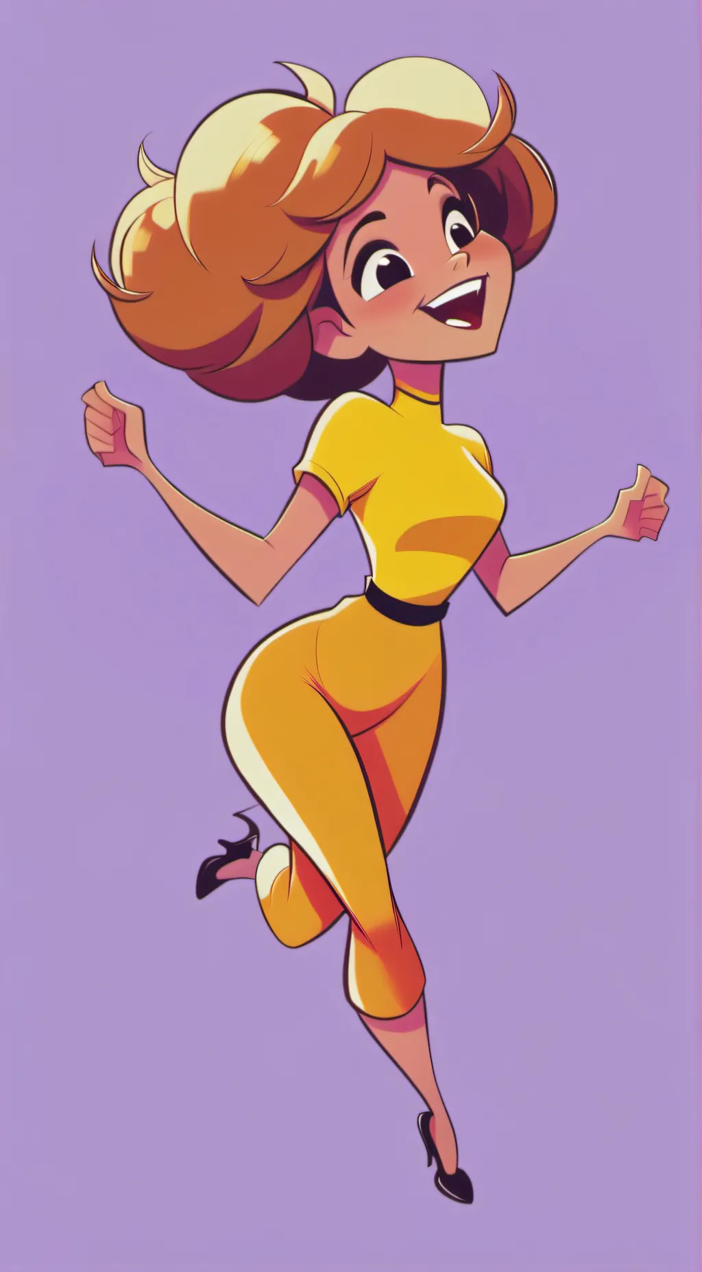 ai character: Amber background
