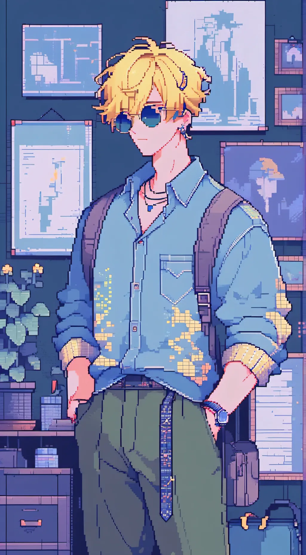 ai character: anime noob background