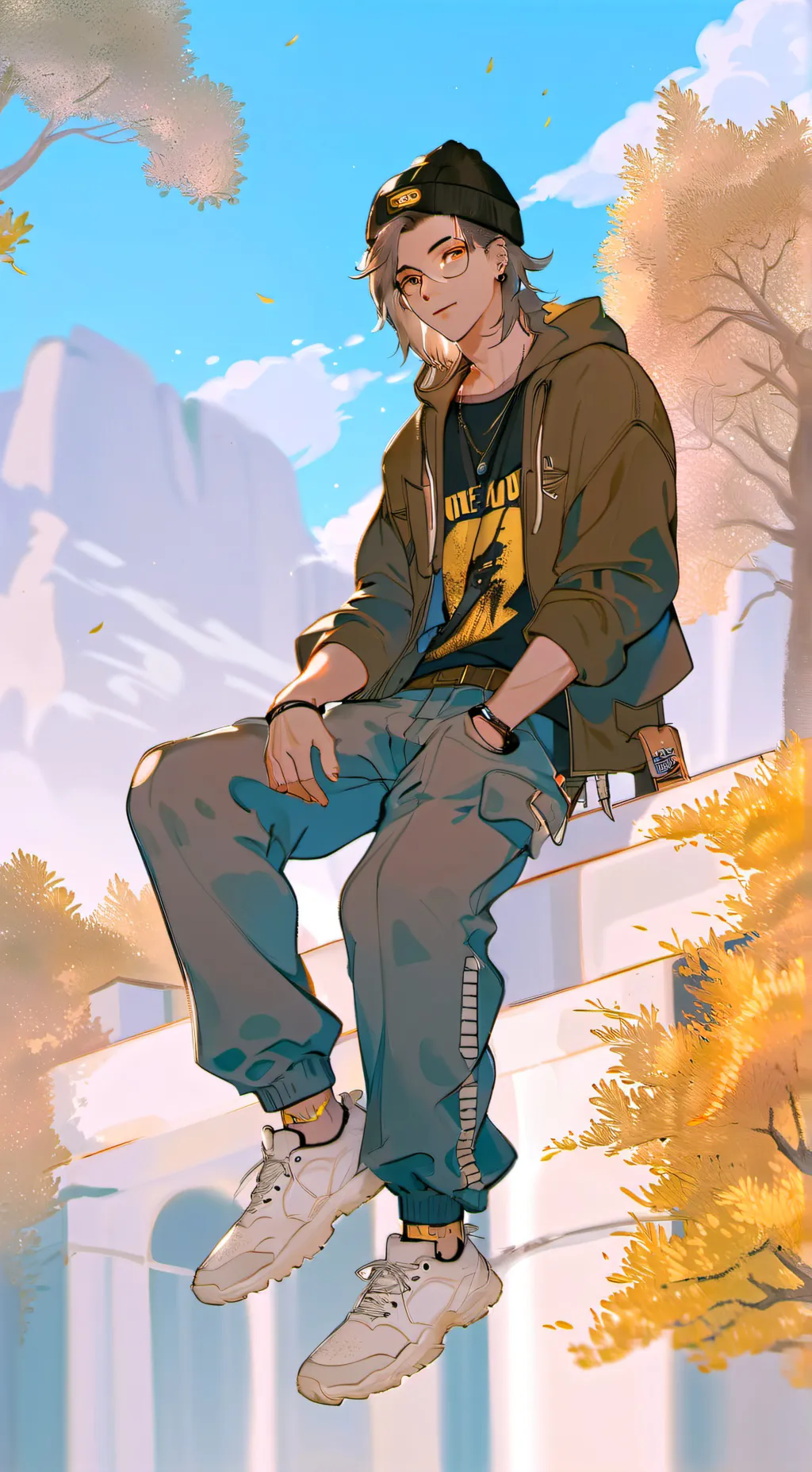 ai character: Ray background