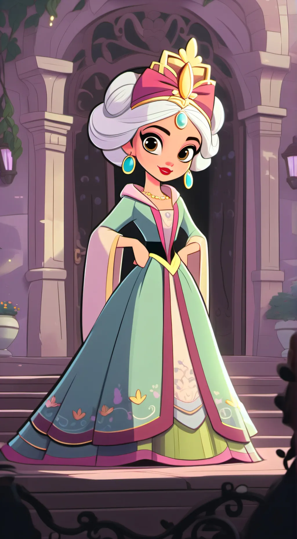 ai character: Lovely  background