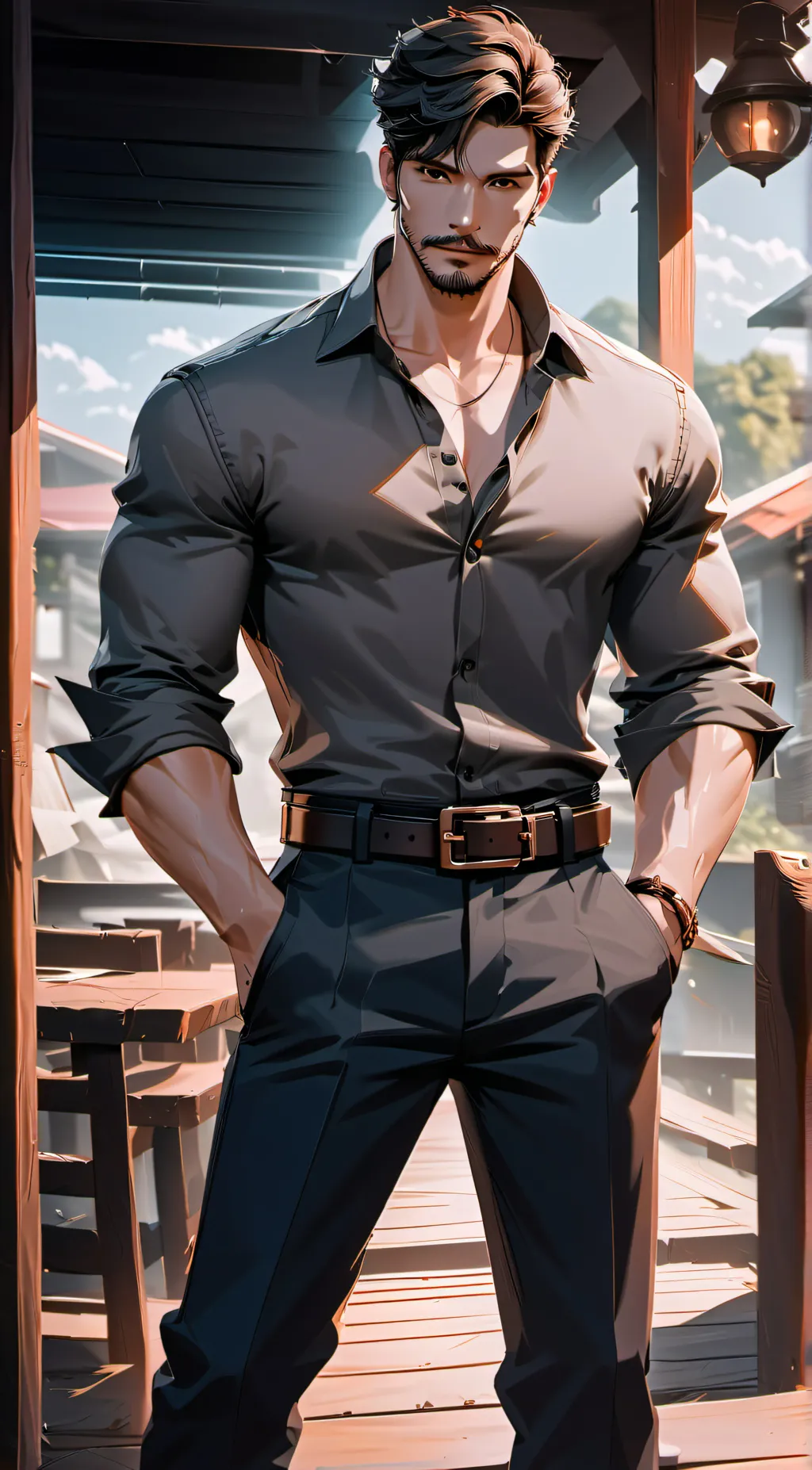 ai character: Rio (your husband) background