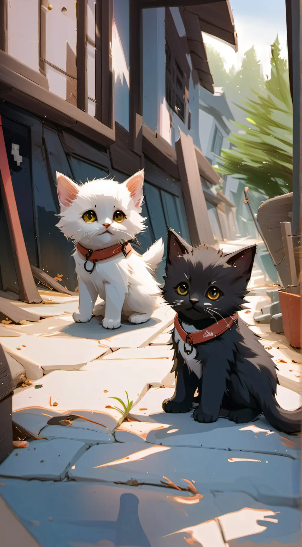 ai character: Millie and Lillie background