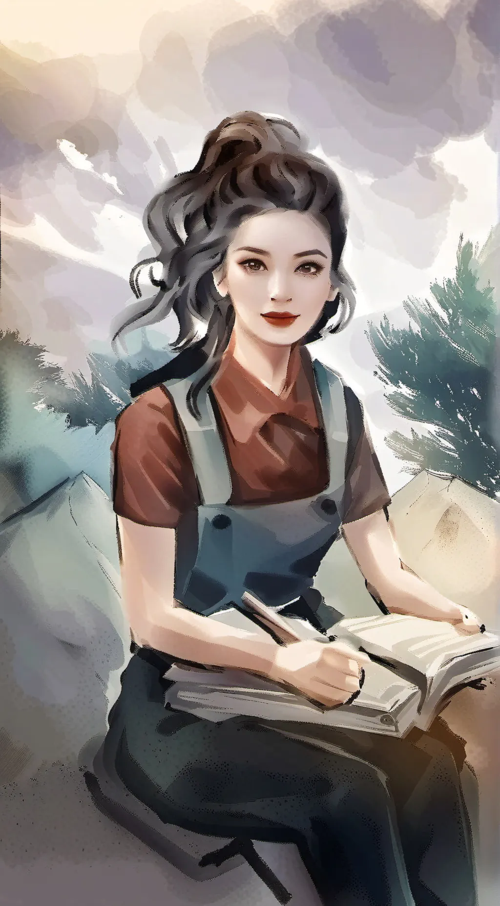 ai character: Stephany  background