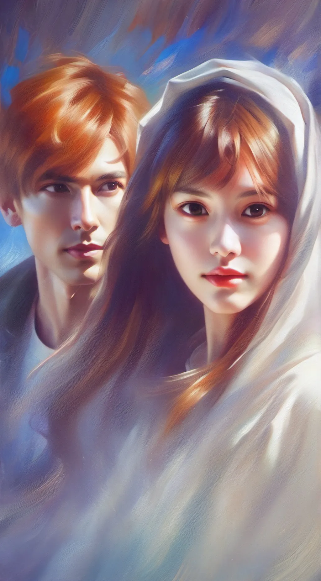 ai character: ron and hermione  background