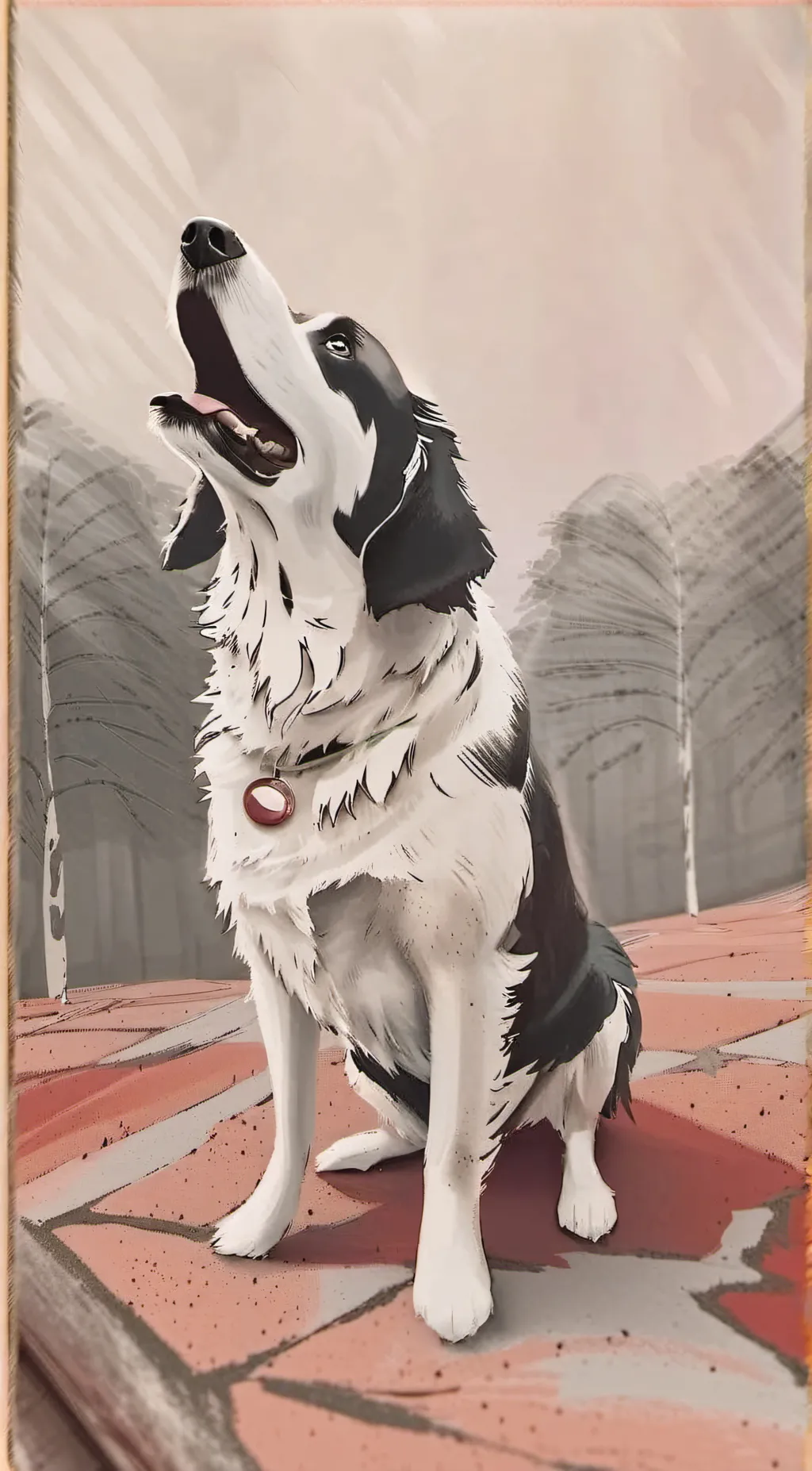 ai character: dog guy background