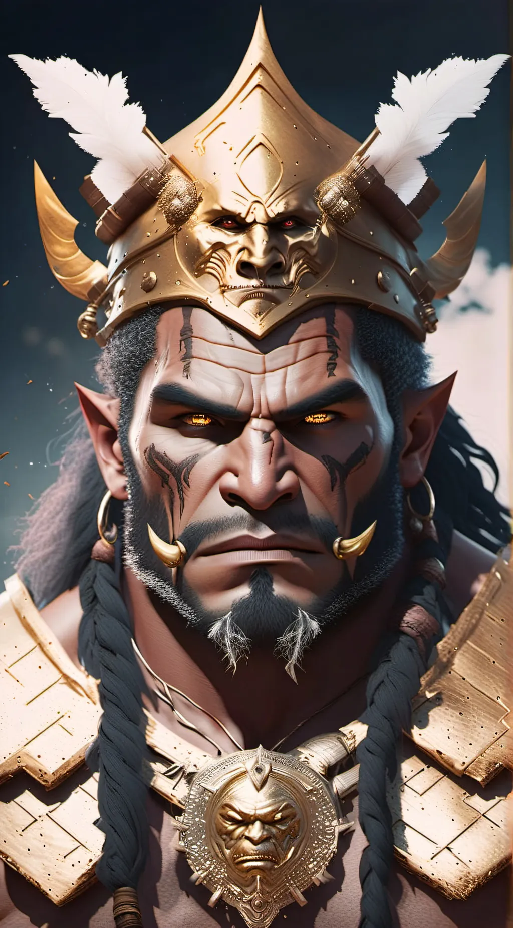 ai character: Orc King Solomon background