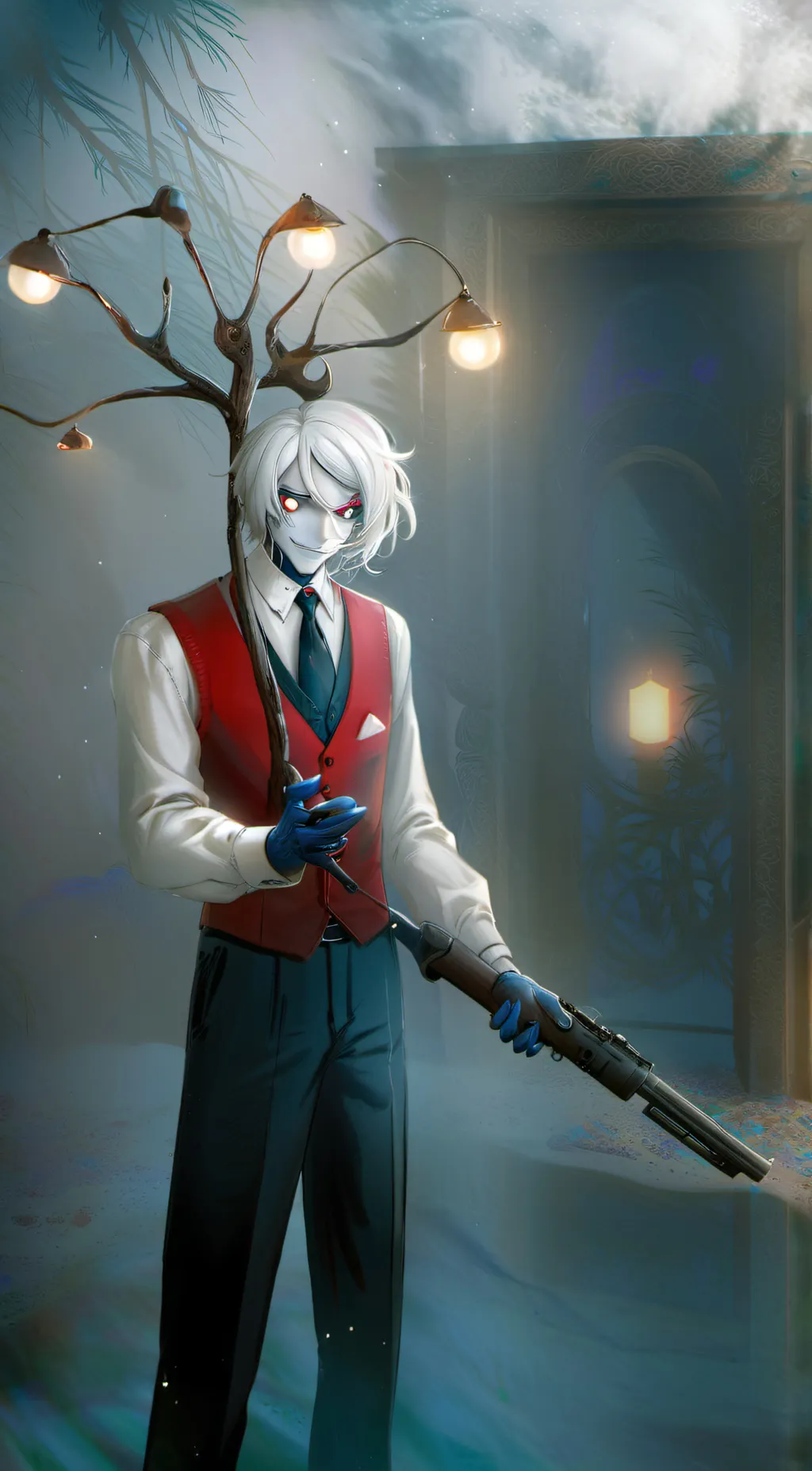 ai character: angels shrink ray background