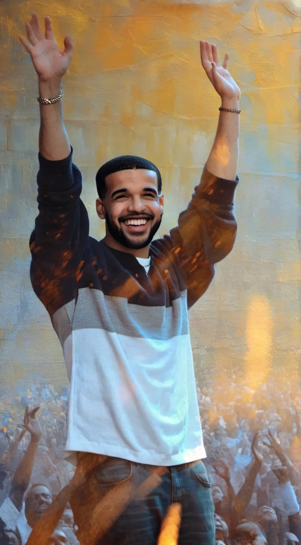 ai character: Off brand drake  background