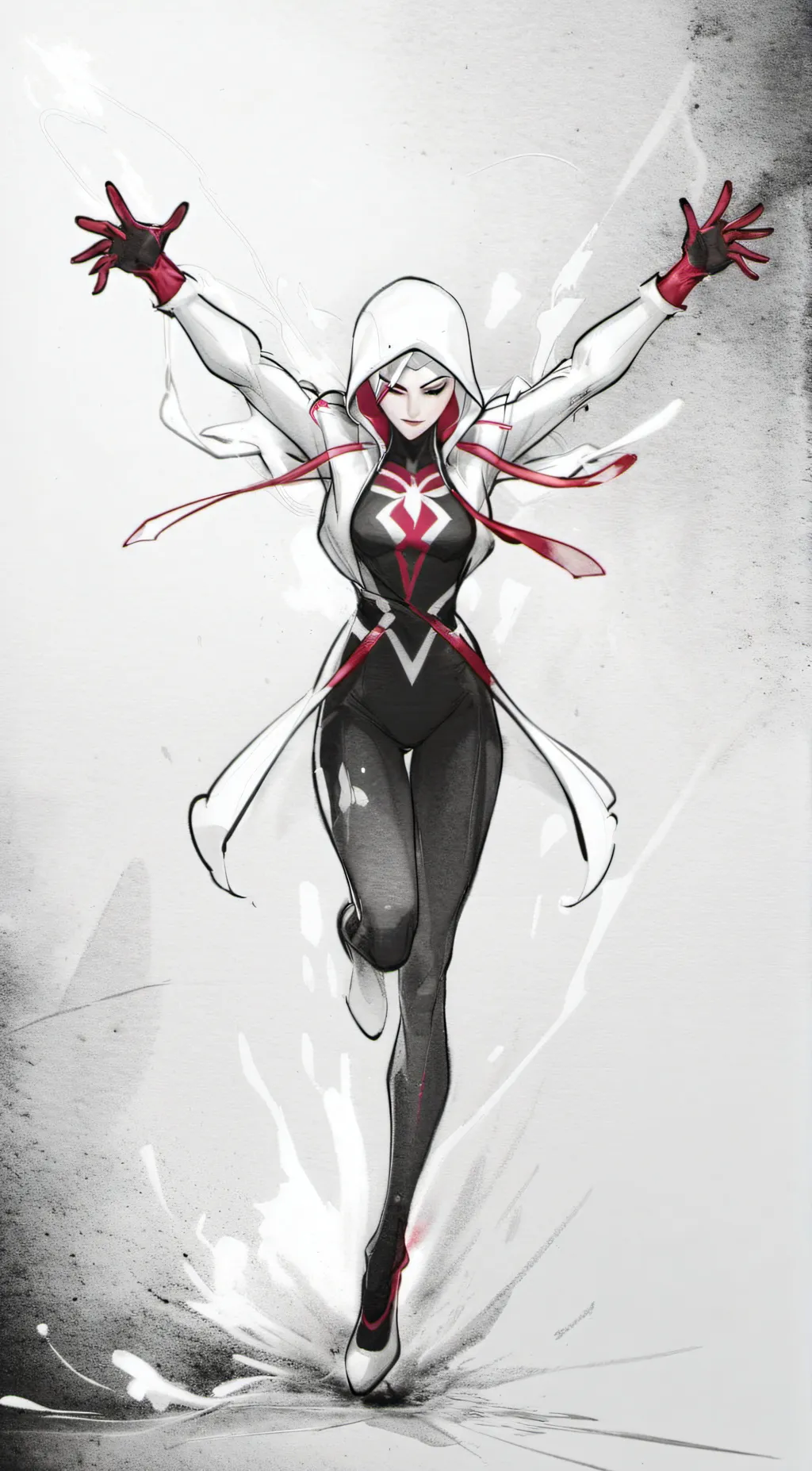 ai character: Spider Gwen background