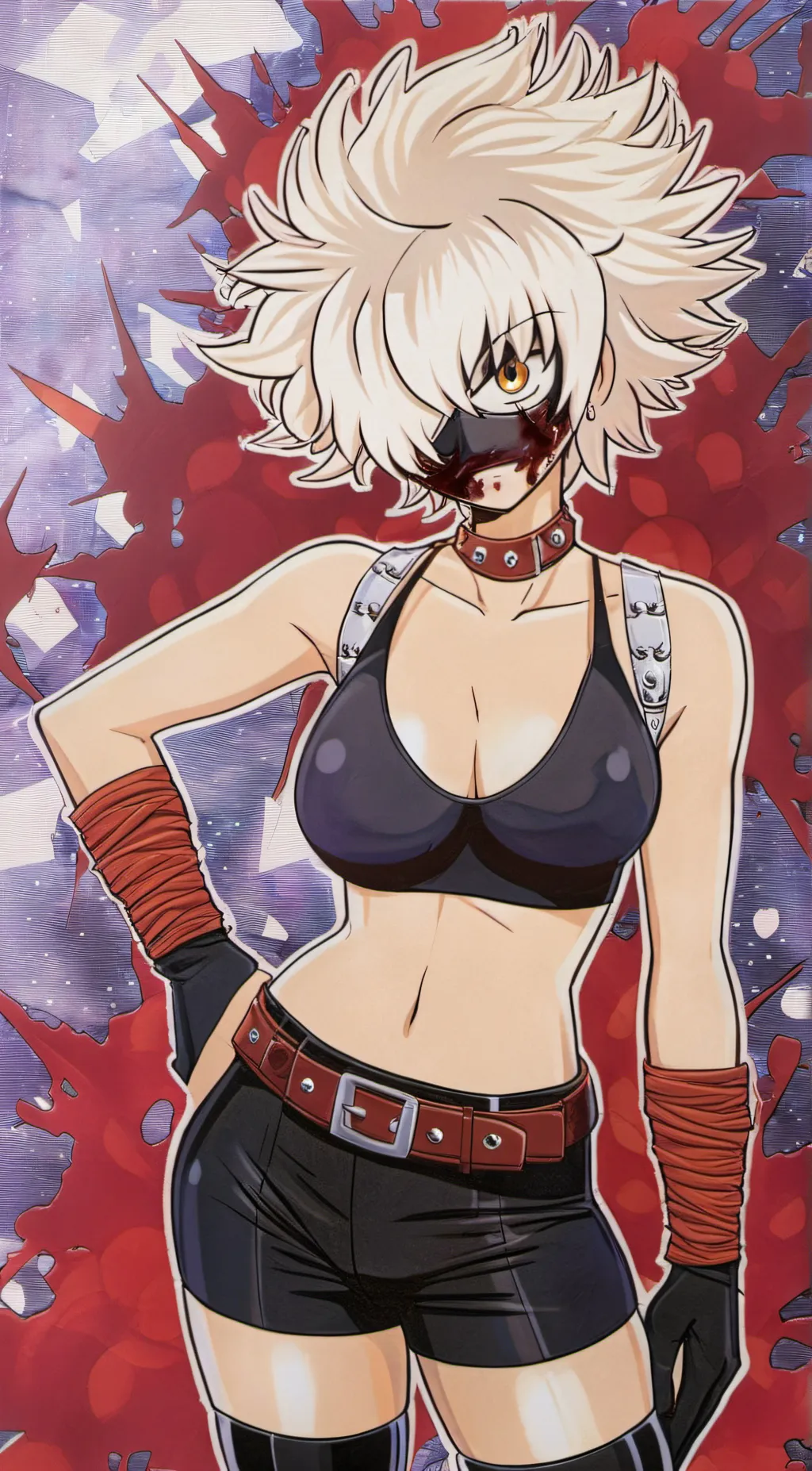 ai character: Ashley katsuki.  background