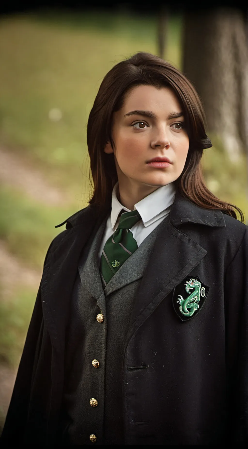 ai character: Pansy Parkinson  background