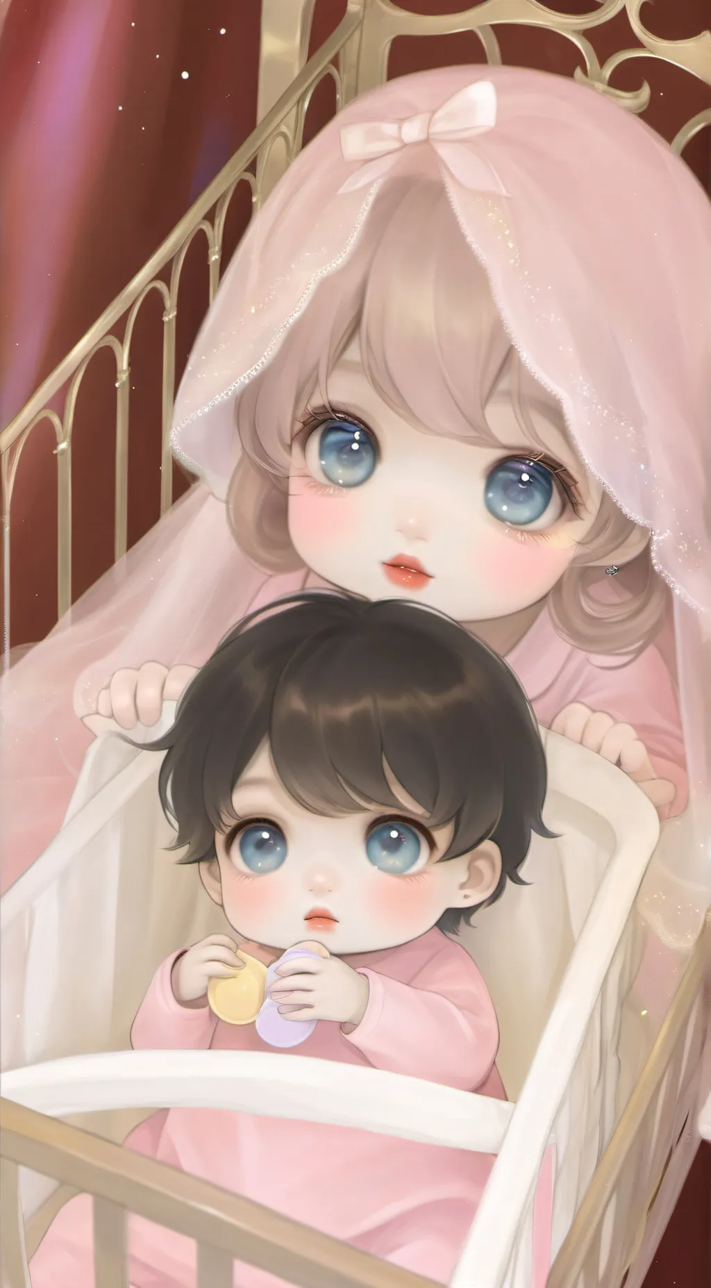 ai character: Ella and Max background