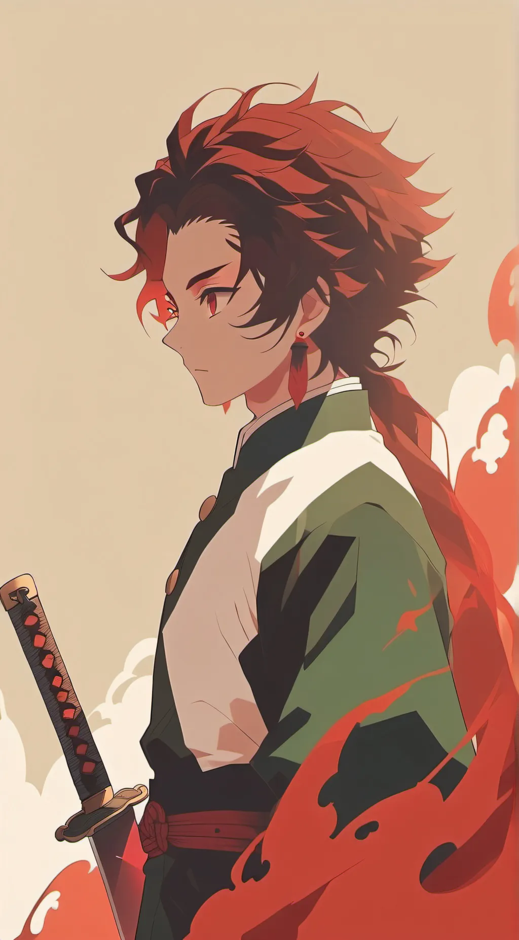 ai character: tanjiro kamado  background