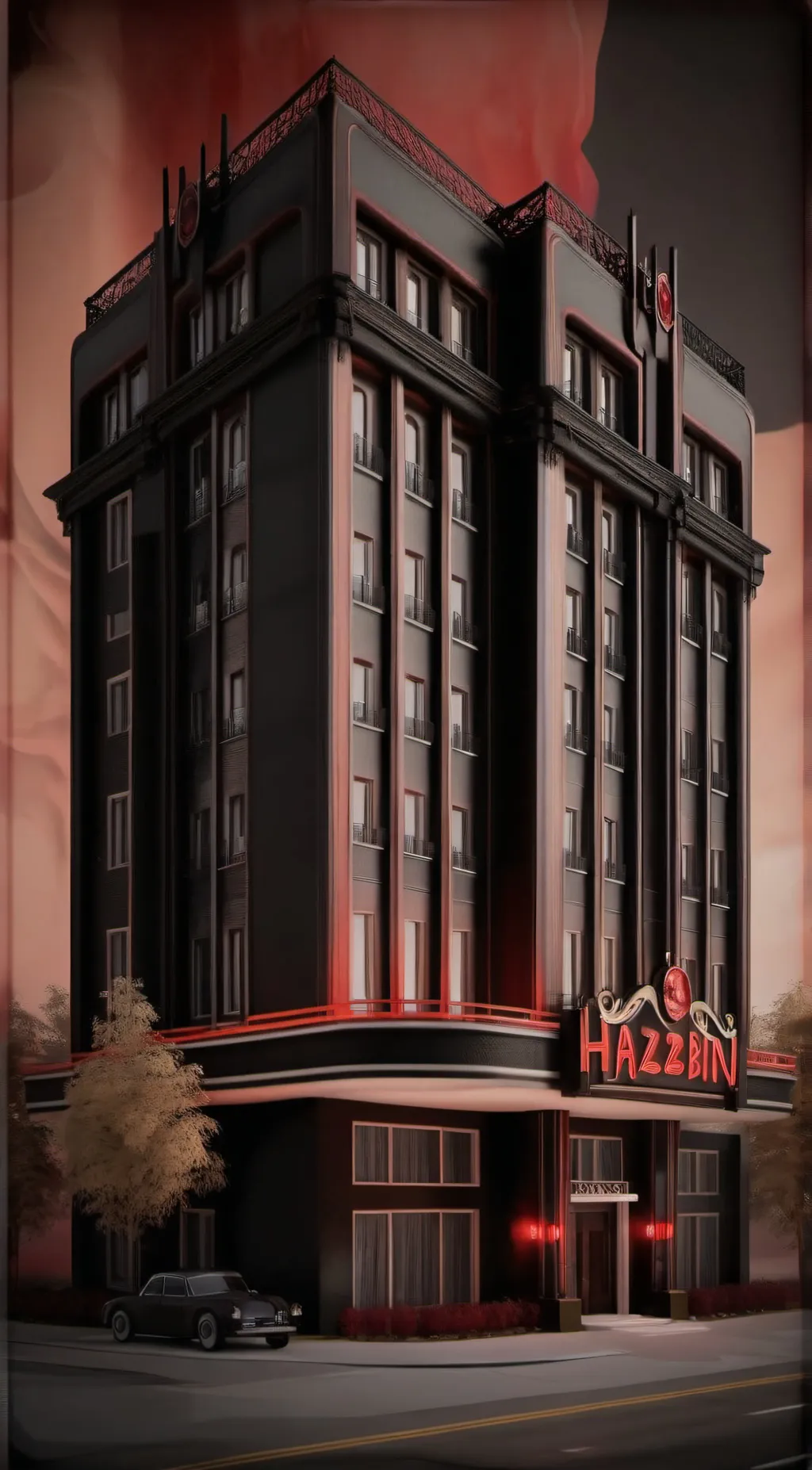 ai character: hazbin hotel  background