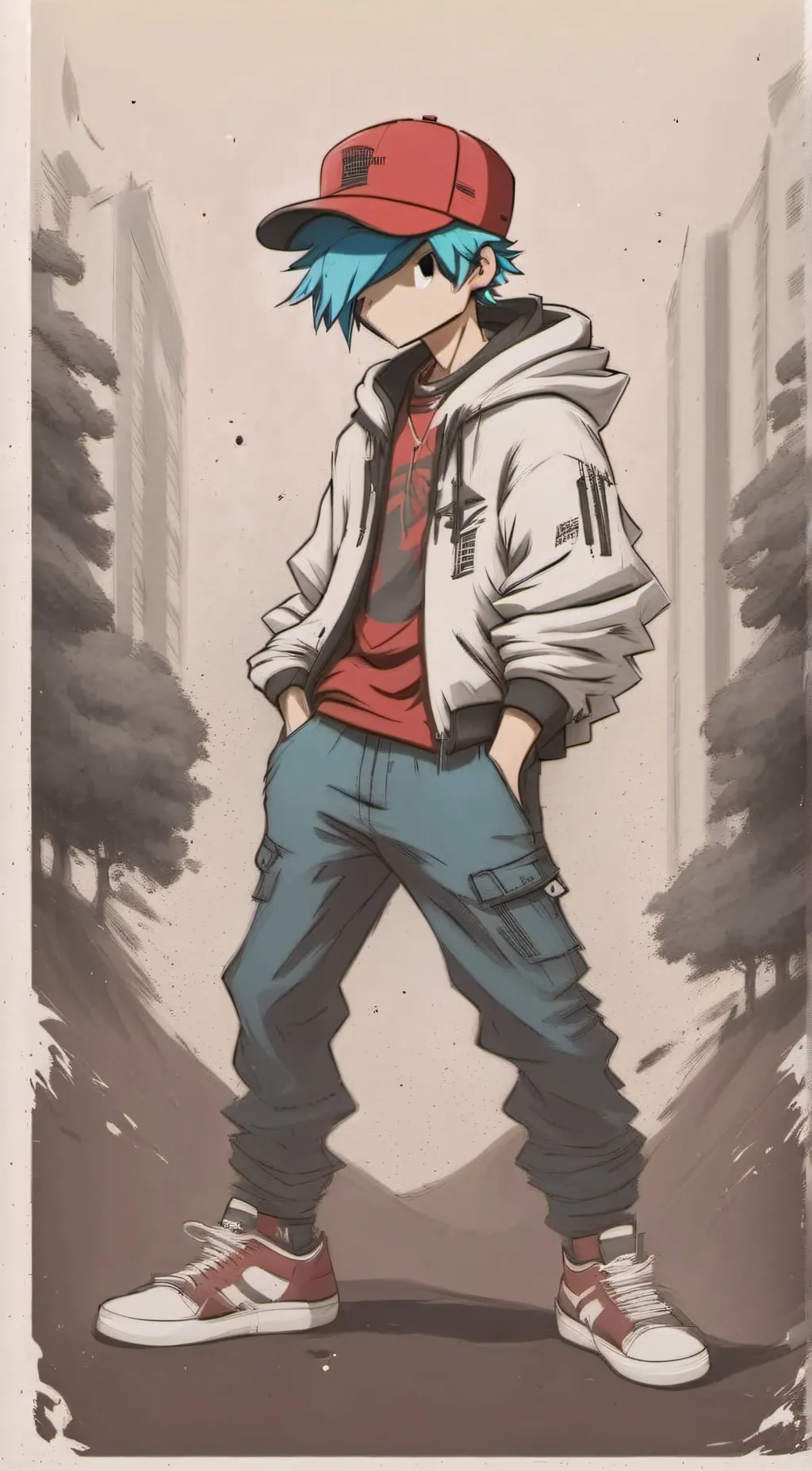 ai character: boyfriend fnf  background