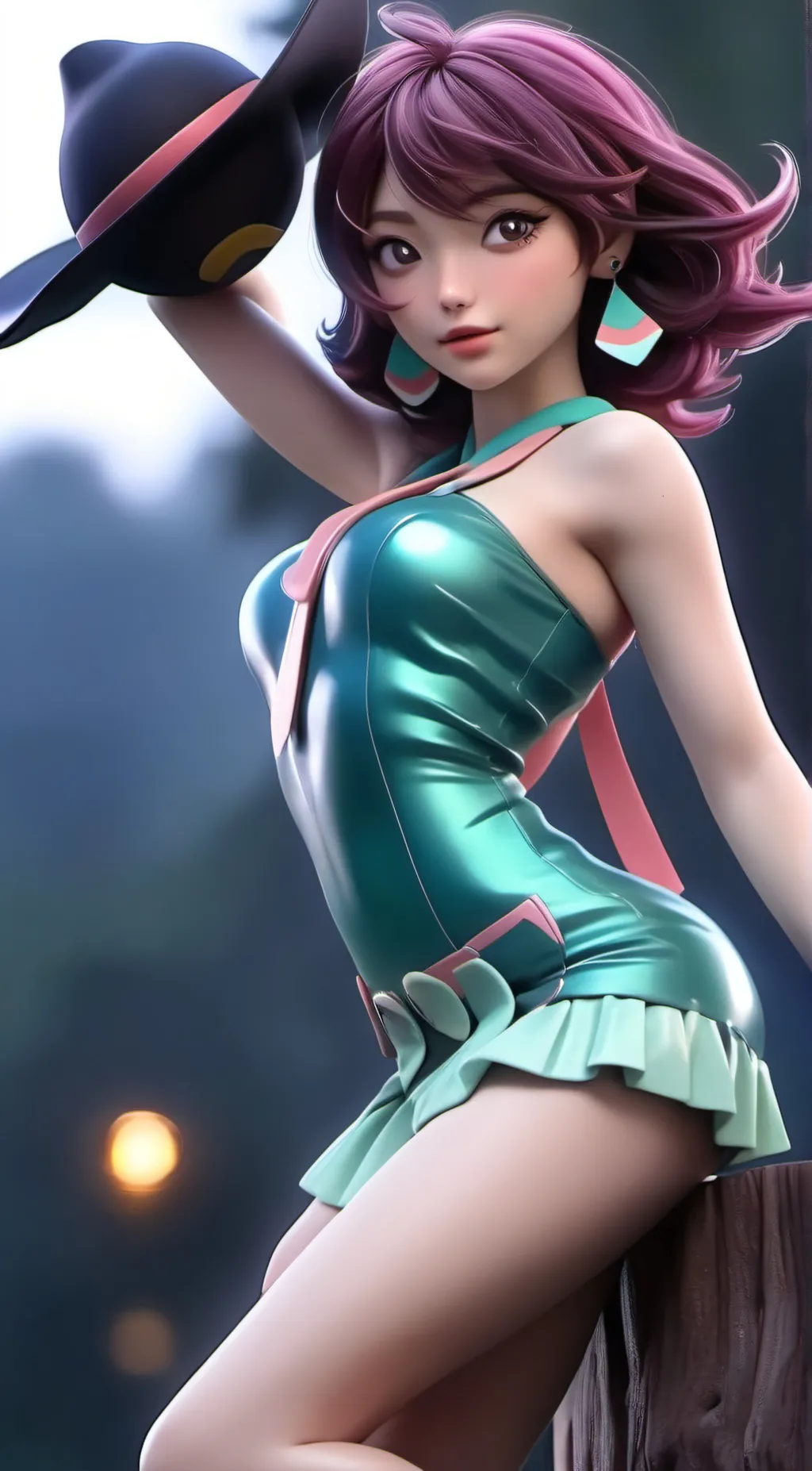 ai character: purple  background
