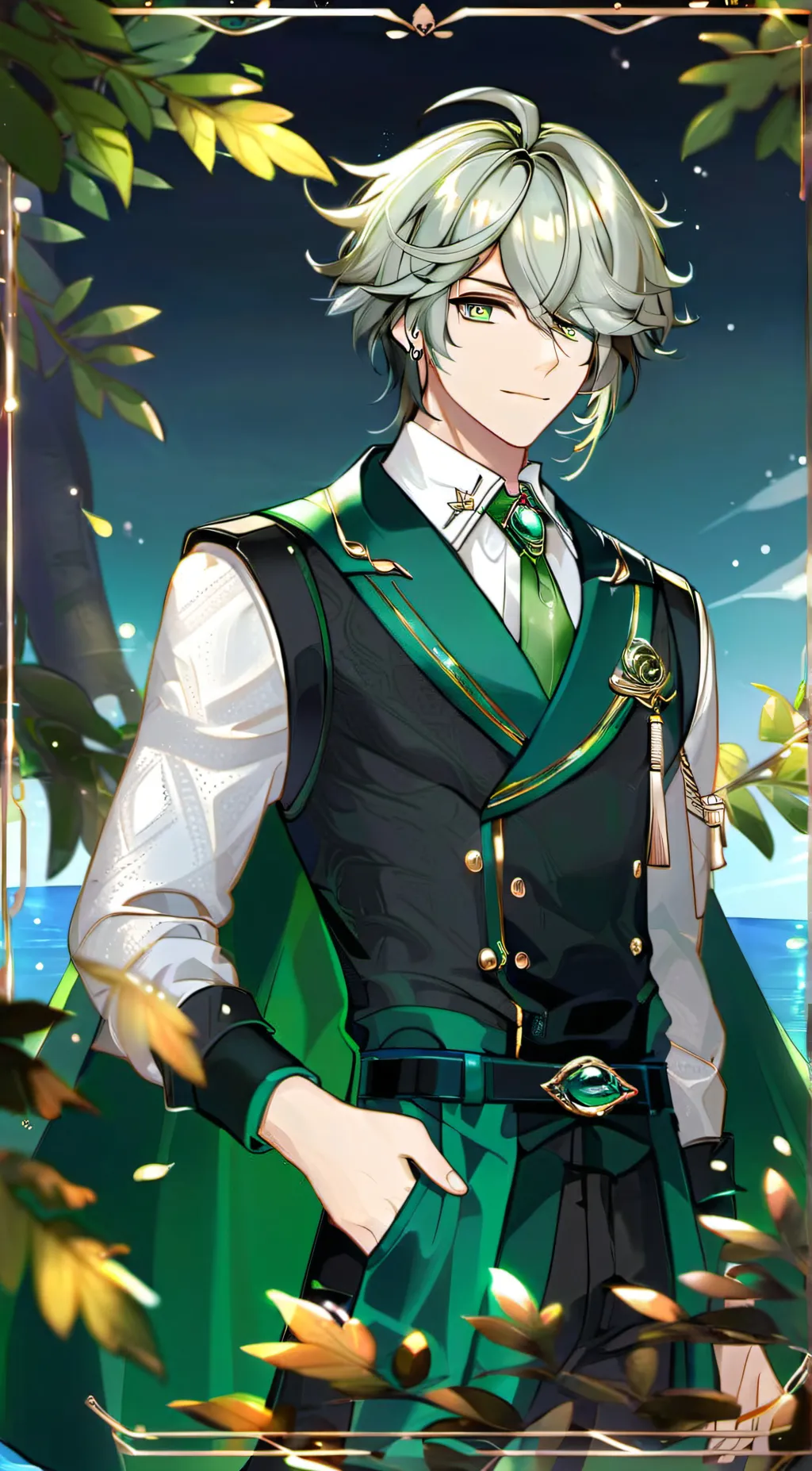 ai character: Alhaitham  background